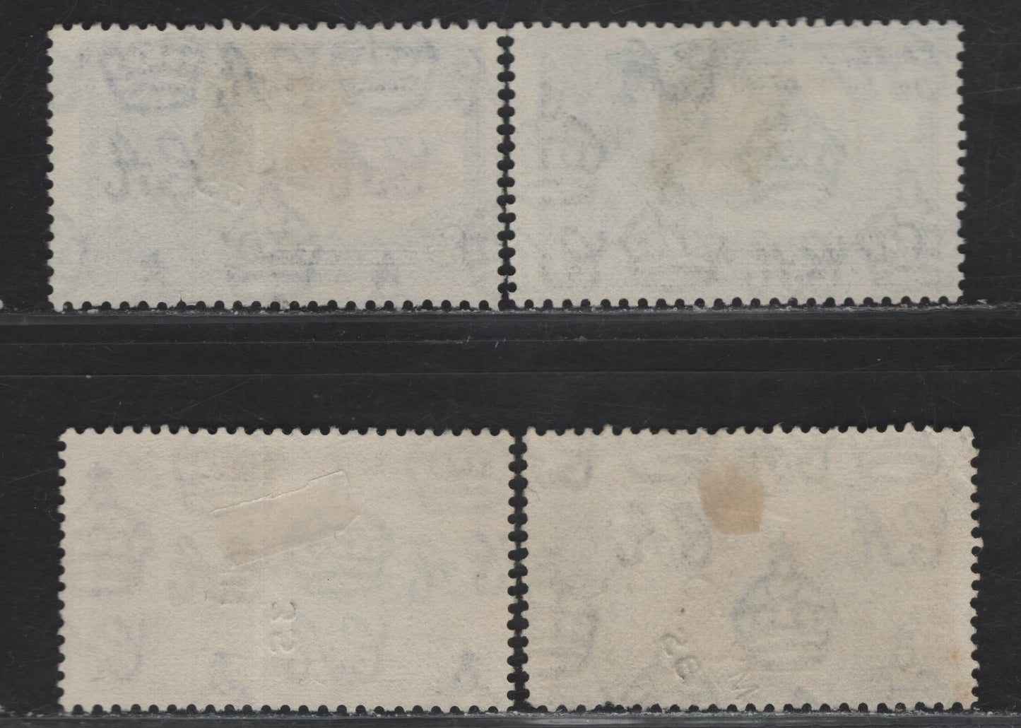 Lot 287 Sierra Leone SG#181-183 1d - 5d Ultramarine & Gray Black - Green & Indigo KGV & Windsor Castle, 1935 Silver Jubilee Issue, 4 Fine/Very Fine Used Singles, Used Part Set Including Two Shades Of 1d