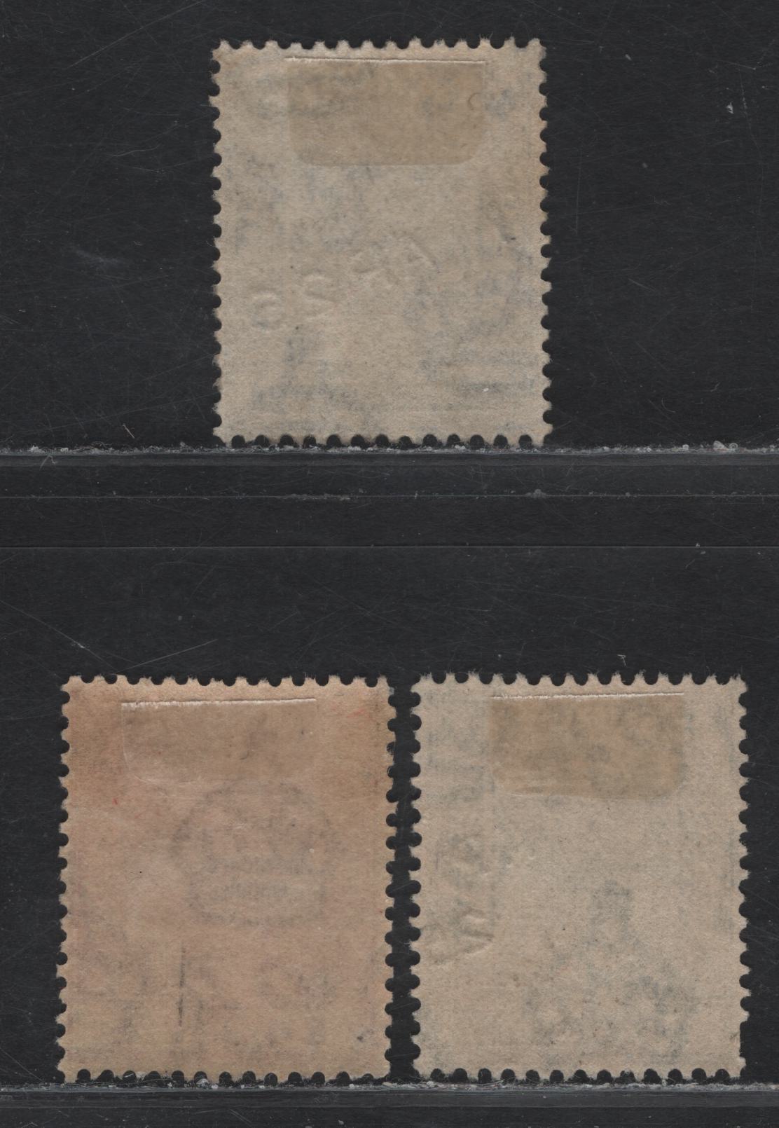 Lot 319 Mauritius (C) SG#215, 221, 244 10c - 15c on 20c Gray - Blue Arms, 1921-1926 Arms Issue, 3 Very Fine Used Singles, Script CA Wmk