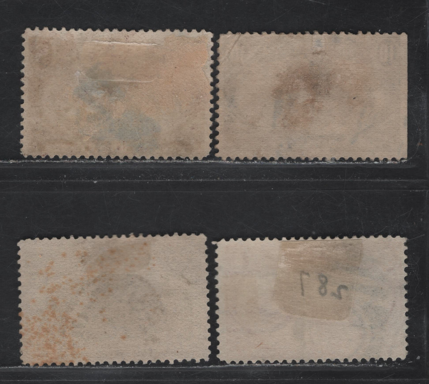 Lot 328 United States (C) SC#237, 287, 289-290 10c - 10c Black Brown - Gray Violet Columbian Exposition - Trans Mississippi, 1893-1898 Columbian Exposition - Trans Mississippi Issues, 4 Very Good/Fine Used Singles
