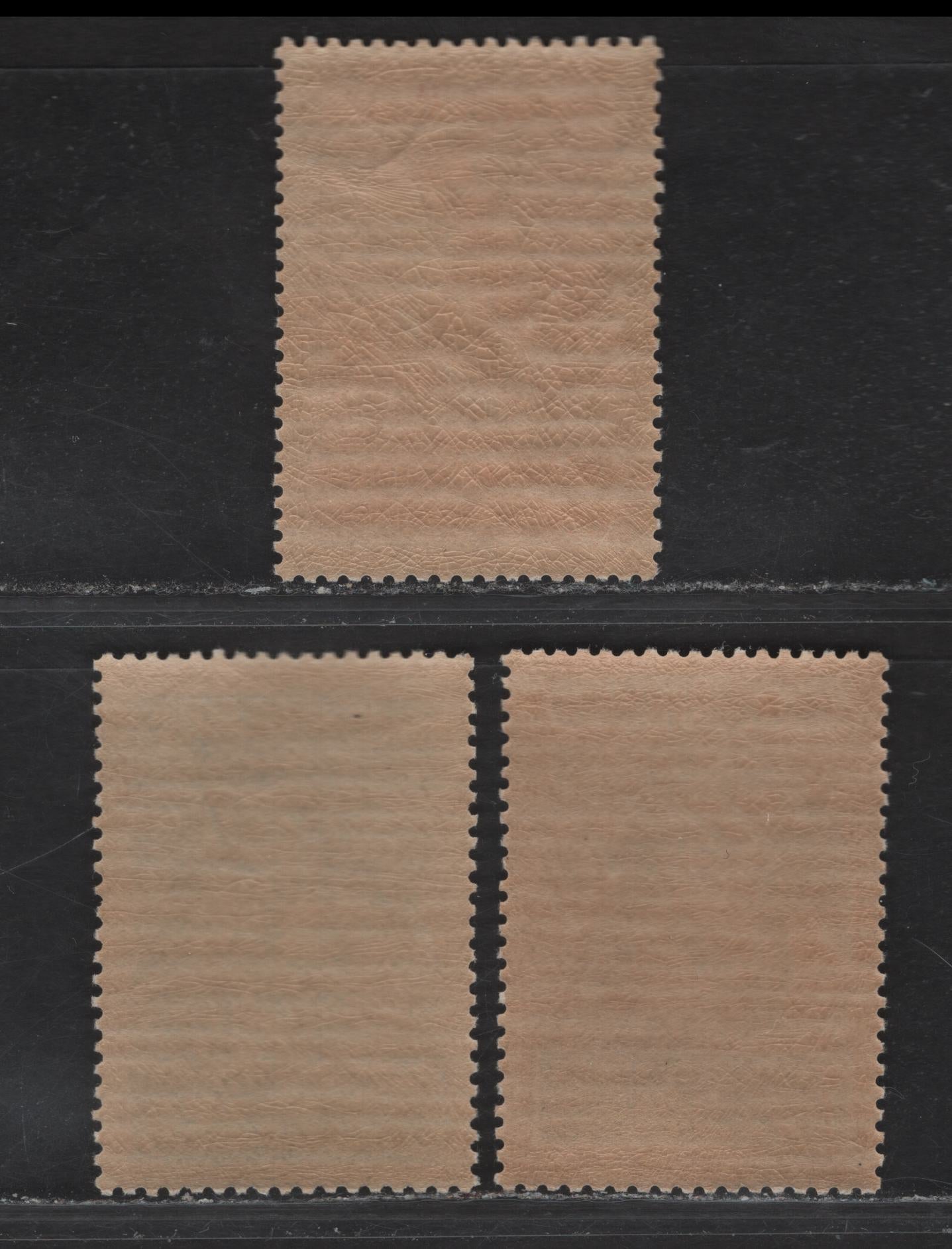 Lot 340 Finland SC#B31-B33 1.25m+75p - 3.5m+1.5m Slate Green - Dark Blue Skiing - Skier, 1938 Semi Postal Issue, 3 VFNH Singles