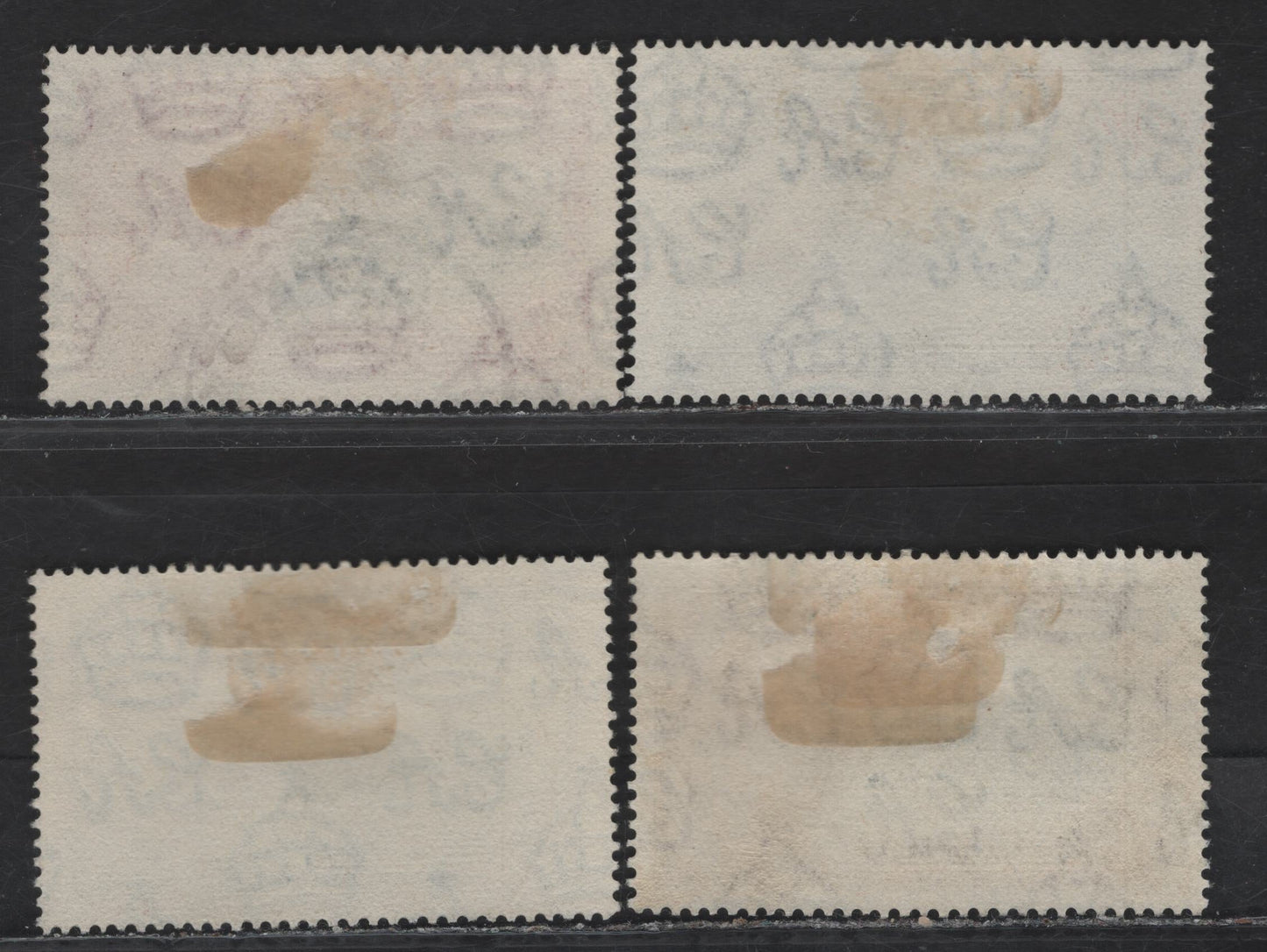 Lot 102 St Helena SG#124-127 1.5d - 1/- Deep Blue & Carmine - Slate & Purple KGV & Windsor Castle, 1935 Silver Jubilee Issue, 4 Very Fine Used Singles