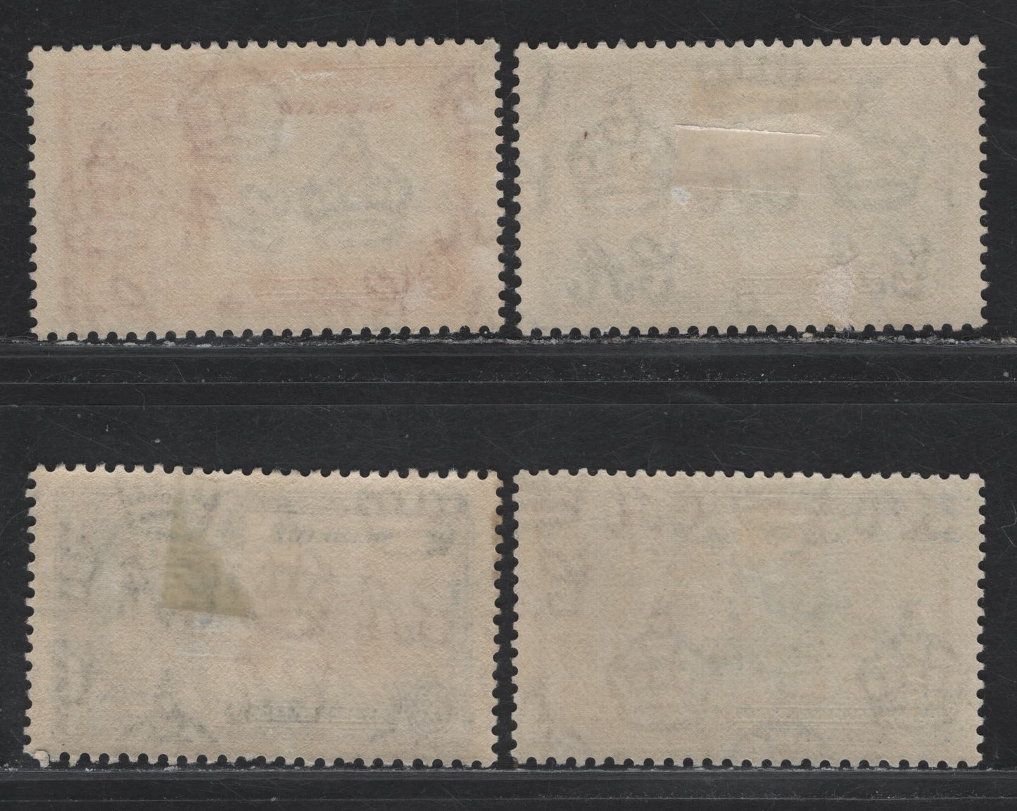 Swaziland SG#21-24 1d - 6d Deep Blue & Scarlet - Slate & Purple KGV & Windsor Castle, 1935 Silver Jubilee Issue, 4 VFOG Singles, Basic Hinged Set