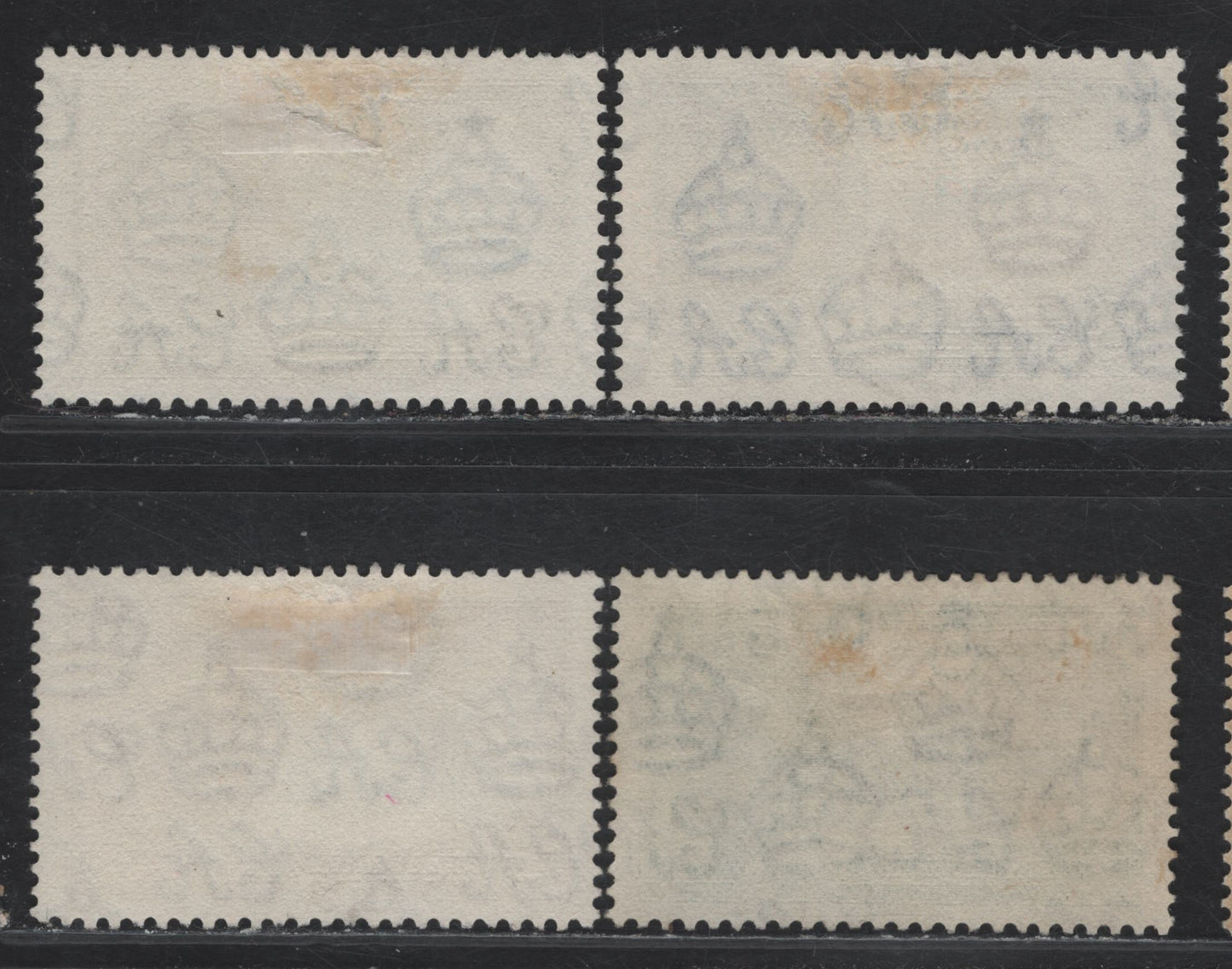 Lot 146 Turks & Caicos SG#187-190 1/2d - 1/- Black & Green - Slate & Purple KGV & Windsor Castle, 1935 Silver Jubilee Issue, 4 Very Fine Used Singles