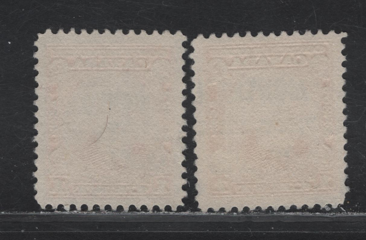 Lot 182 Canada #141xx 1c Dull Orange - Orange Sir John A Macdonald, 1927 60th Anniv of Confederation Issue, 2 Very Fine Used Precancelled Singles, Paper ABN-CCCC, Montreal Style 6 & Toronto Style 12 Precancels