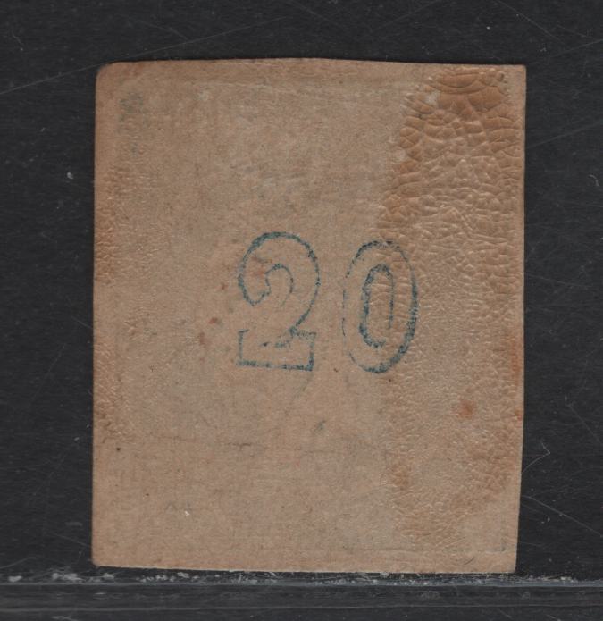 Lot 22 Greece #47b 20l Deep Prussian Blue on Cream Hermes, 1875 Large Hermes Head Issue, A VFOG Single, Cream Paper Printings
