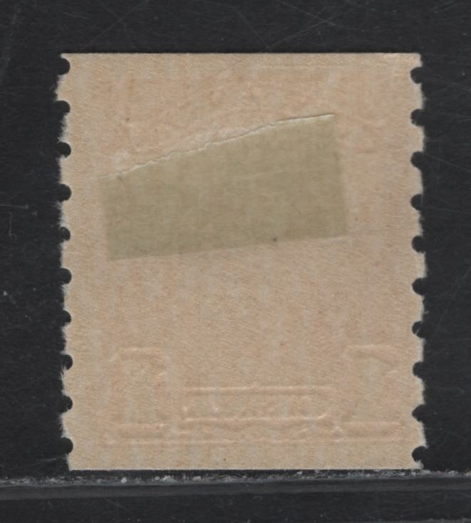 Lot 294 Canada #160 1c Orange King George V, 1929 Scroll Issue, A FOG Coil Single, Paper ABN-OOOO, Rotary Wheel Perforated