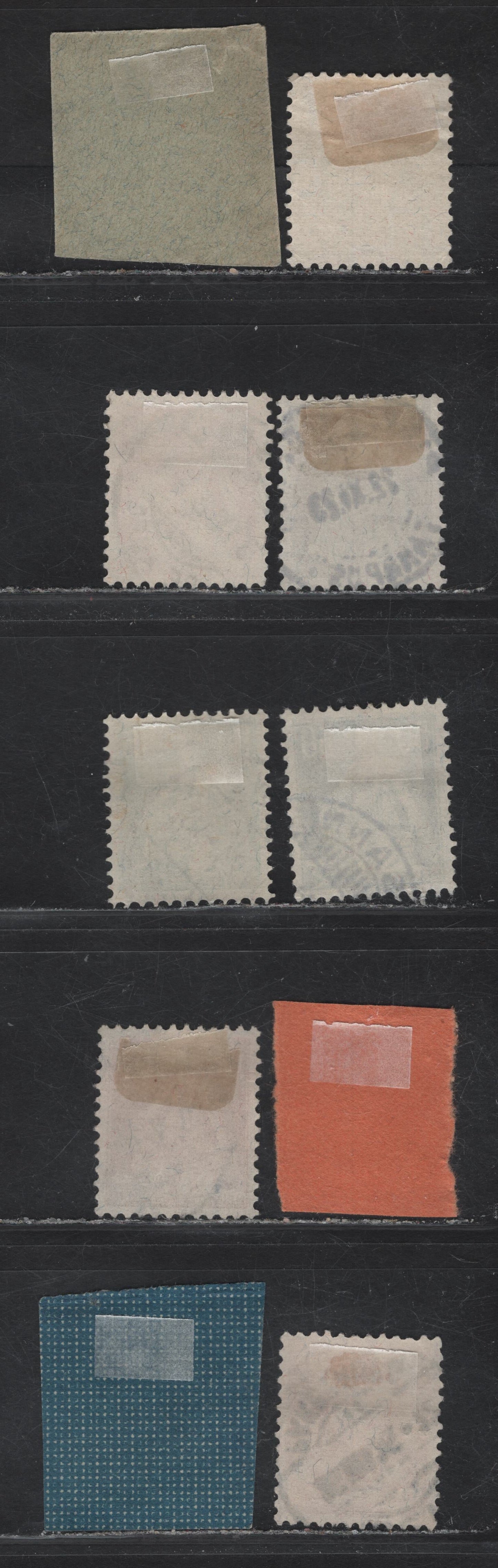 Lot 309 Switzerland SC#126, 132-135, 139-140, 142-143, 201 2c - 1.2fr Pale Bistre - Brown Rose & Red on Rose Seated Helvetia - William Tell's Son, 1907-1925 Seated Helvetia - William Tell's Son Issues, 10 Fine/Very Fine Used Singles