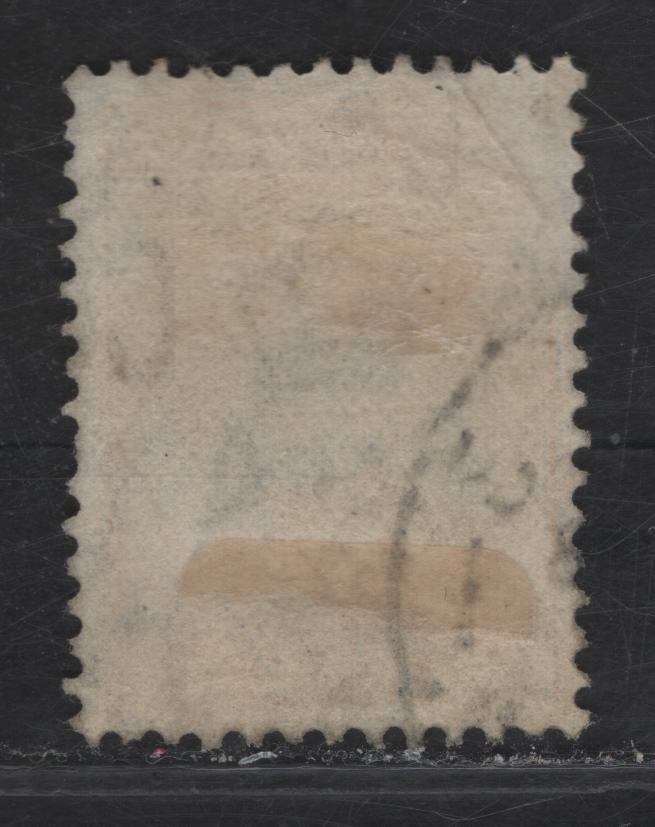 Lot 334 Australia SG#135 5/- Gray & Yellow Kangaroo & Map, 1931-1936 Kangaroo & Map Issue, A Very Fine Used Single, Light Diagonal Bend At UR, Not A Full Crease