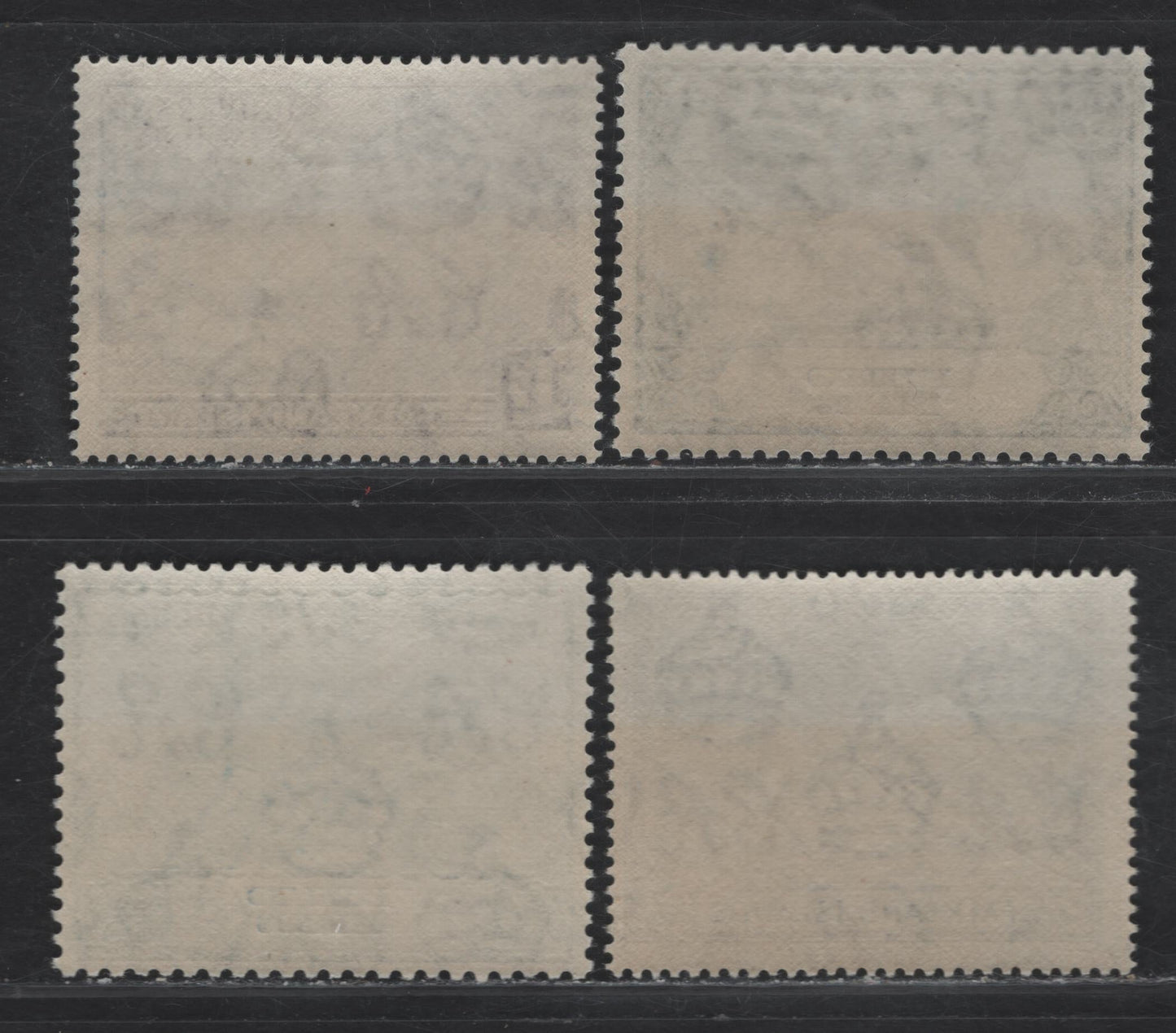 Lot 356 Falkland Islands SG#168-171 1d - 2/- Violet - Blue Figure - Monument, 1949 UPU Issue, 4 F/VFNH Singles, Some Very Mild Gum Toning On 1/2d Of Each Stamp