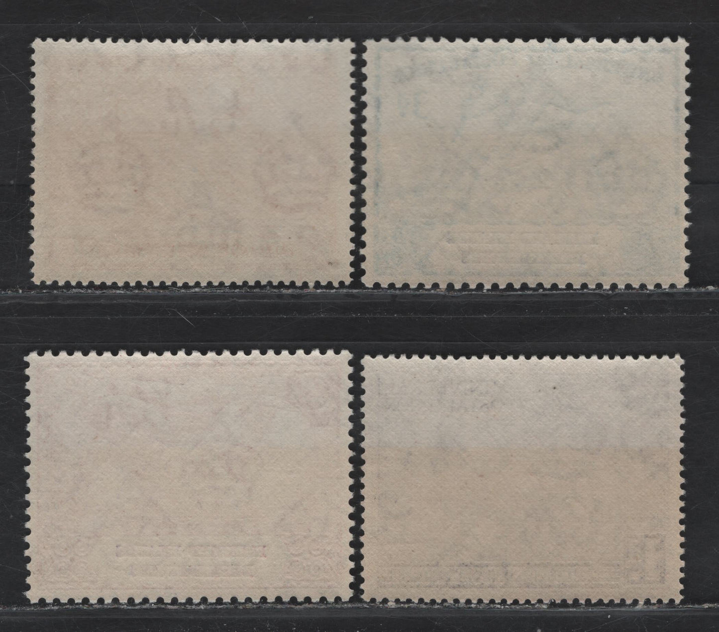 Lot 357 Falkland Islands SG#G21-G24 1d - 6d Violet - Red Orange Figure - Monument, 1949 UPU Issue, 4 VFNH Singles