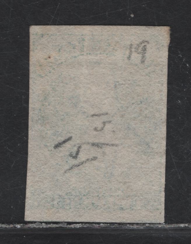 Lot 45 (C) New Zealand SG#36 2d Deep Blue Queen Victoria, 1862-1864 Chalon Heads Issue, A Very Fine Used Imperf Single, Large Star Wmk, Plate 1