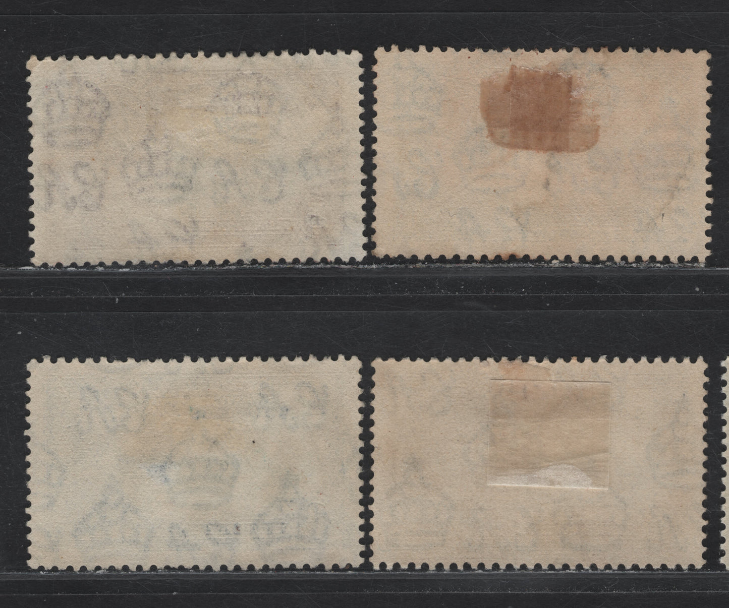 Lot 72 Straits Settlements SG#256-259 5c - 25c Ultramarine & Gray - Slate & Purple KGV & Windsor Castle, 1935 Silver Jubilee Issue, 4 Very Fine Used Singles