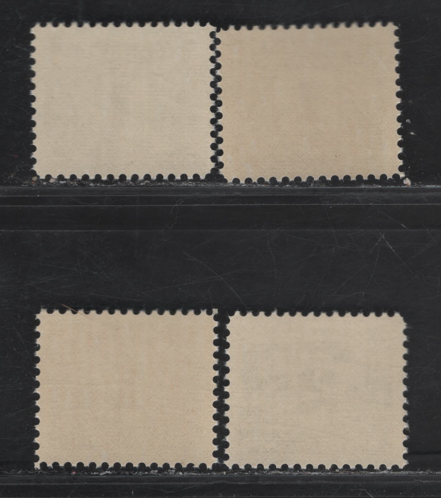Canada Van Dam#FPS23-24 1c - 2c Reddish Brown - Green Numeral, 1967 Second Postal Scrip Issue, 3 F/VFNH Singles, The 1c Stamps Are on NF, DF & DF-fl Papers With Very, Very Few LF Fibers, 2c Is On NF Paper