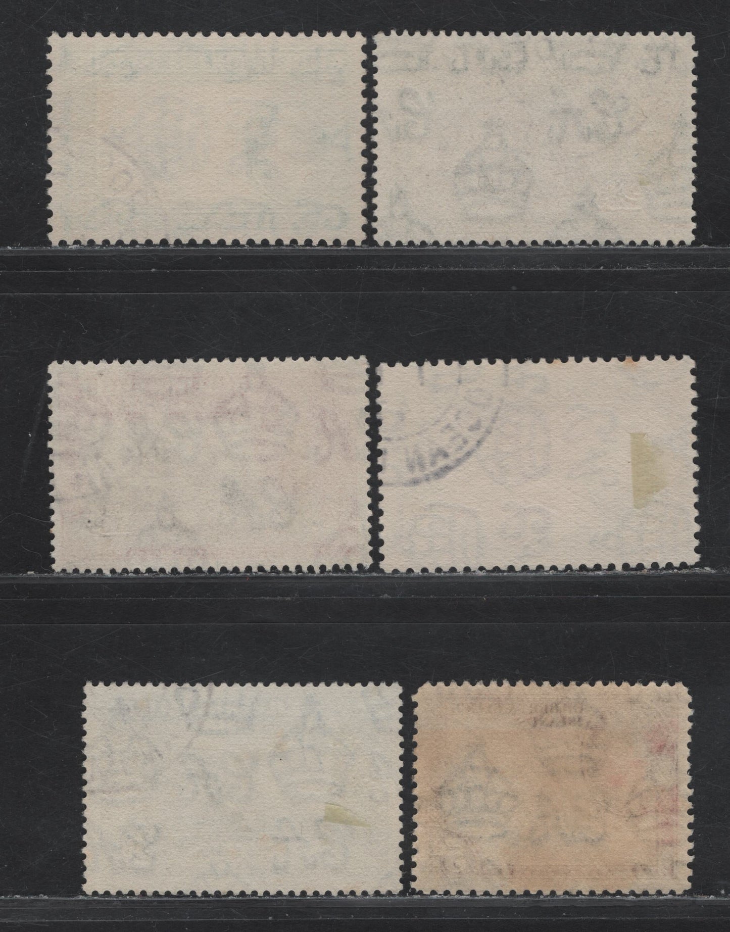 Lot 221 Gilbert & Ellice Islands (C) SG#43, 45-46, 48, 49a, 47a 1/2d - 5d Indigo & Deep Bluish Green - Ultramarine & Sepia King George VI, 1939-1955 KGVI Pictorial Issue, 6 Very Fine Used Singles, The 2.5d & 5d Are 1943 Printings