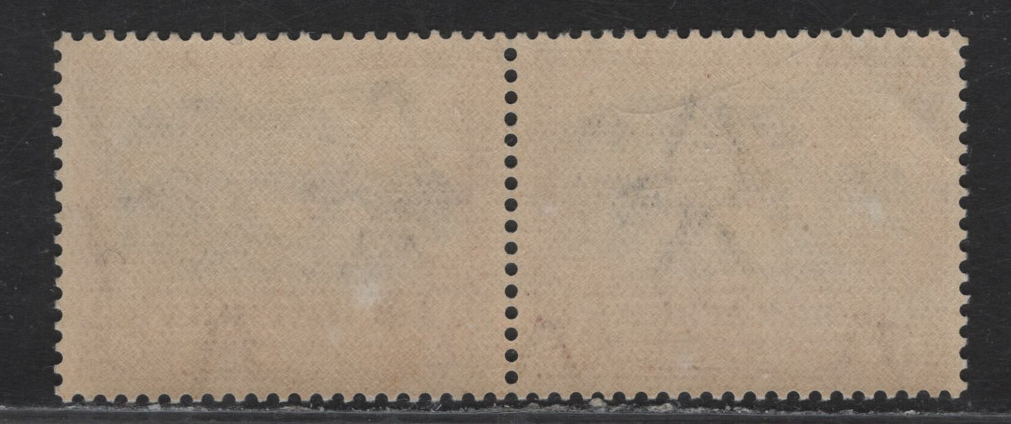 Lot 55 South Africa SG#45aw 3d Black & Red Pictorial, 1930-1941 First Rotogravure Pictorial Issue, A VFLH Horizontal Pair, Inverted Wmk