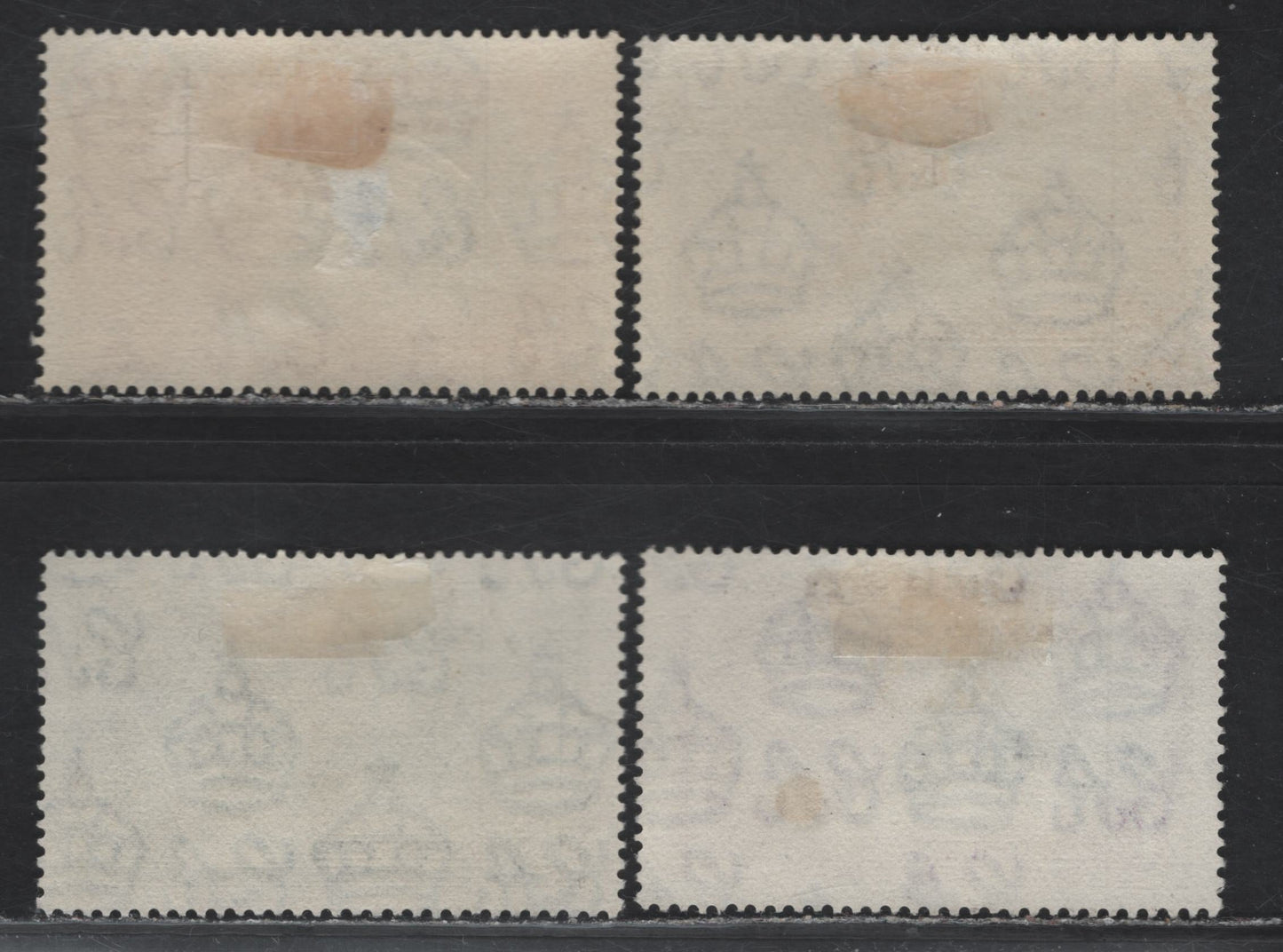 Lot 100 St Helena (C) SG#124-127 1.5d - 1/- Seep Blue & Carmine - Slate & Purple KGVI & Windsor Castle, 1935 Silver Jubilee Issue, 4 Fine/Very Fine Used Singles