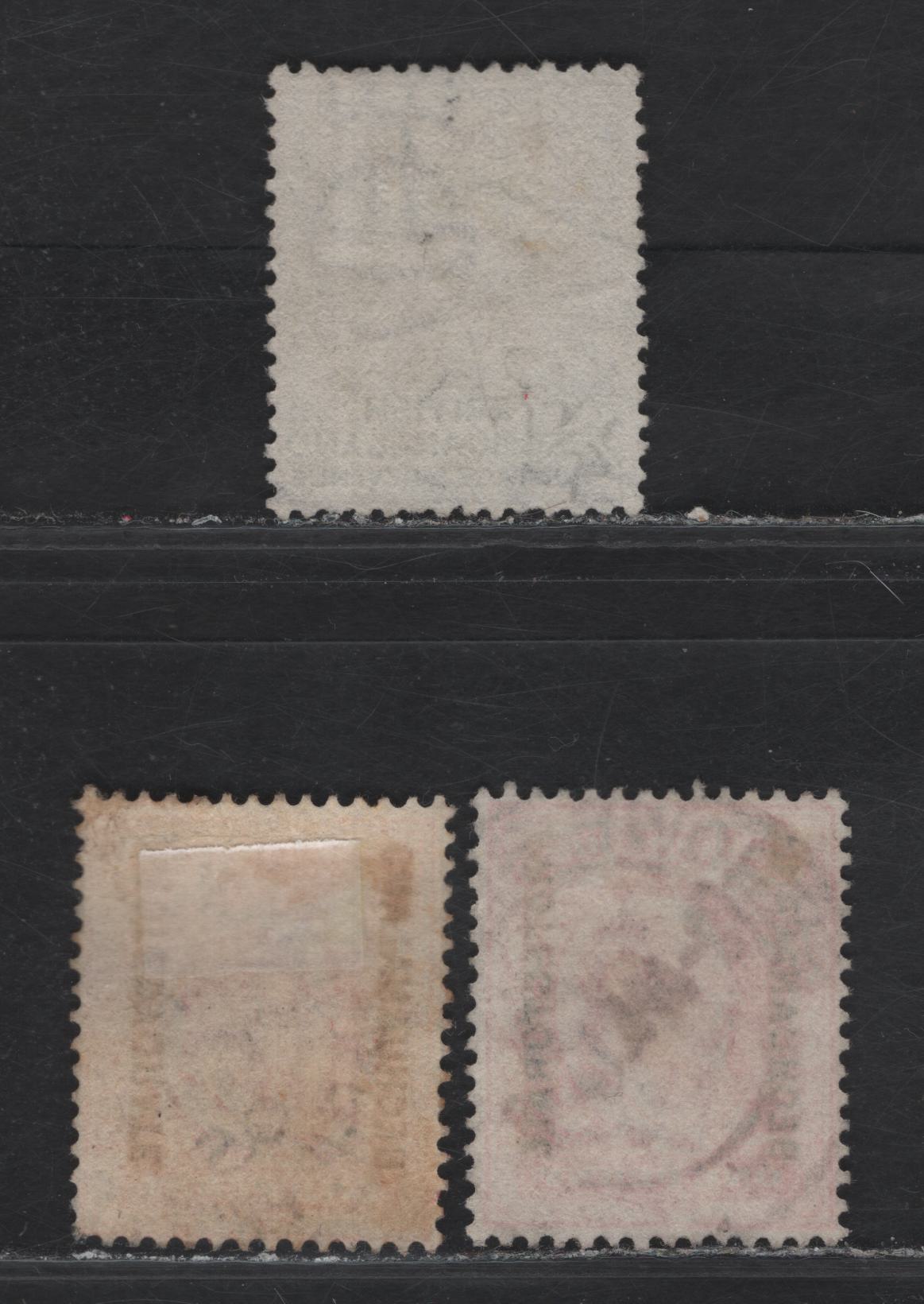 Lot 153 Bechuanaland (C) SG#11, 68 2d - 1d Lilac - Red Queen Victoria - King EdwardVII, 1888-1913 Queen Victoria - King Edwared VII Issues, 3 Fine/Very Fine Used Singles, Barred Numeral CDS Town Cancels, Including Cancel #555 (Vryburg)