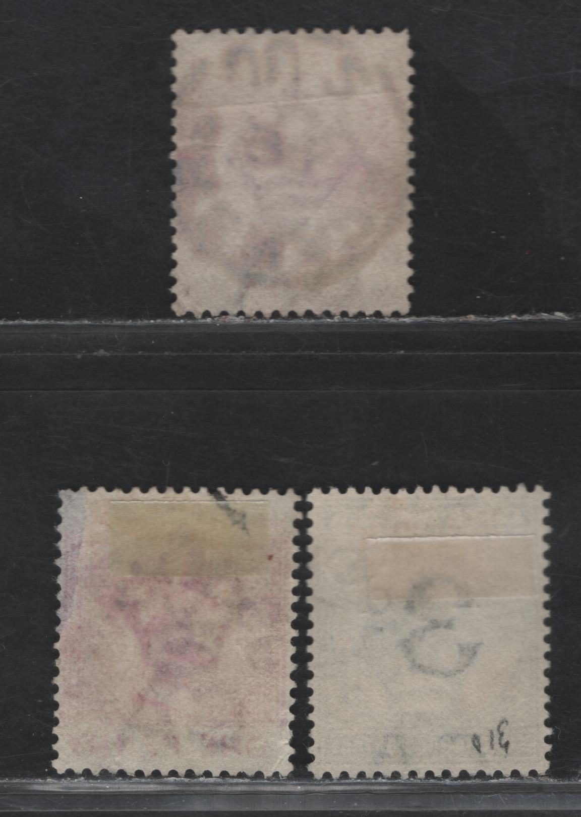 Lot 183 Grenada (C) 1887-1892 Keyplate & Postage Due Issues, 3 Fine/Very Fine Used Singles, Short Lived SON Grenada CDS Cancels Dated June 2 1894, Sept 7 1894 & January 10 1899