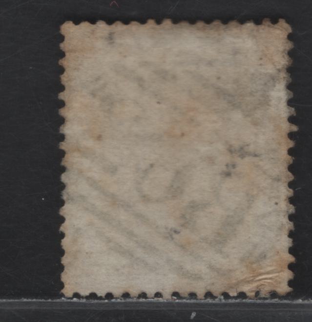 Lot 185 Hong Kong (C) SG#2 8c Yellow Buff Queen Victoria, 1862-1863 Keyplate Issue, A Good Used Single, SON B62 Barred Numeral Cancel, Well Centered, But Grubby Looking & With Visible Corner Creases At UL & LL