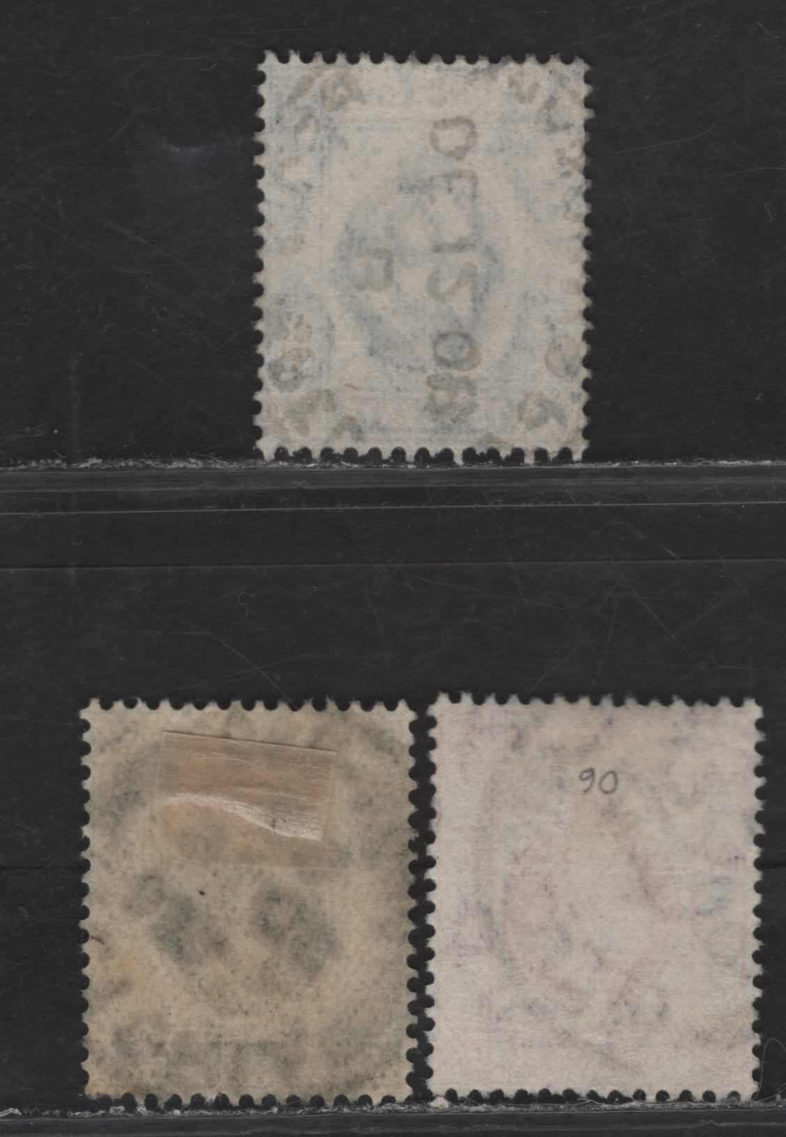 Lot 191 Hong Kong (C) 1904-1911 King Edward VII Issue, 3 Very Fine Used Singles, Son Victoria & Registered Cancels
