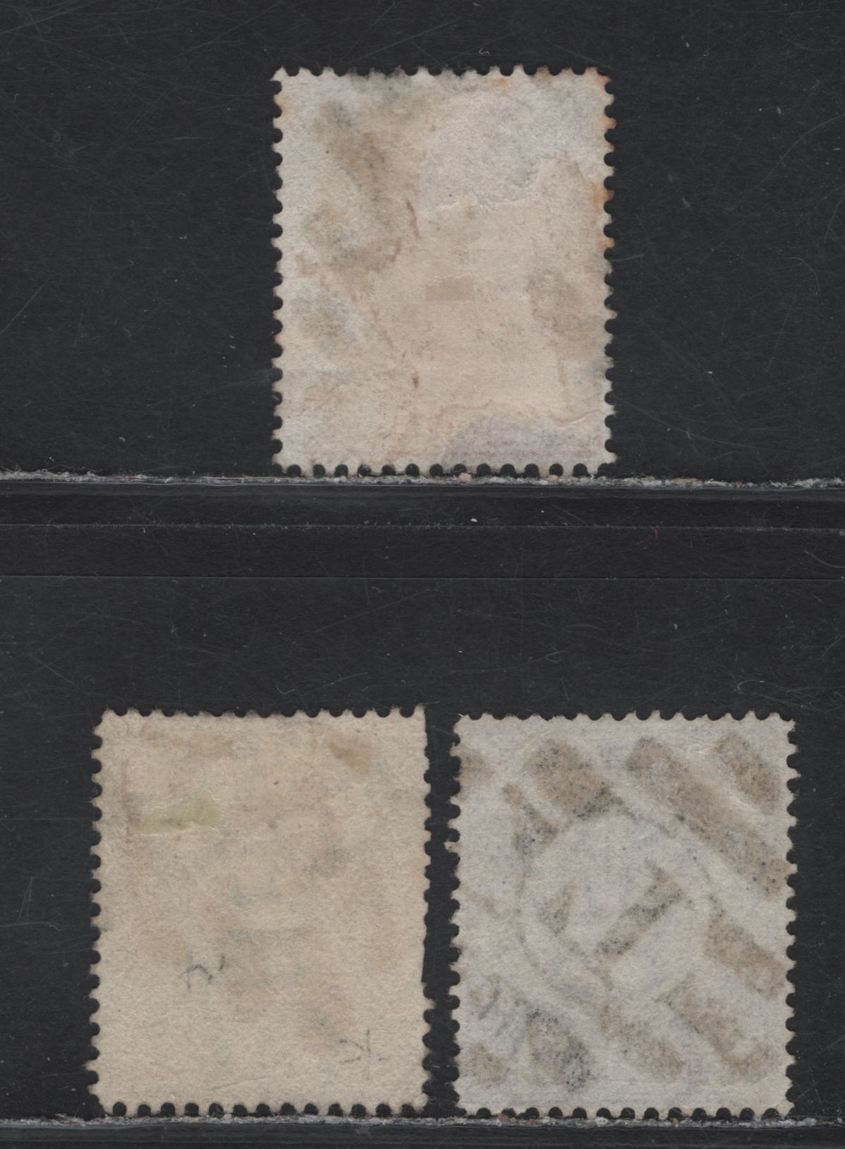 Lot 207 Lagos (C) L' Barred Obliterators For Lagos On, 1876-1879 Issue Wmk Crown CC, Perf 14, 3 F&VF Used Singles SG# 11,14-15. These Are Much Less Common On This Issue As Barred Obliterators Replaced Them Early In 1876