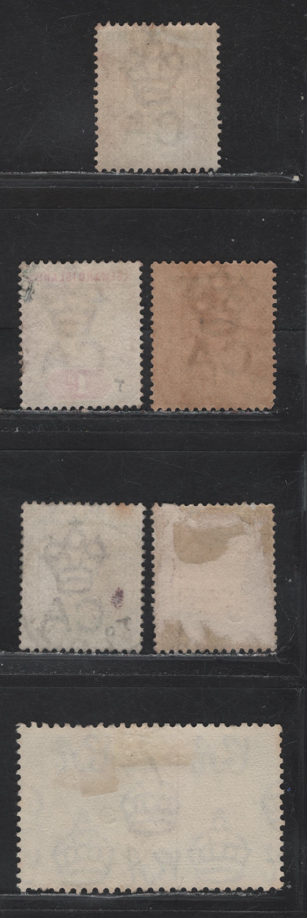 Lot 209 Leeward Islands (C) Selection Of Antigua Cancels On, 1890 Imperium Keyplates & 1935 Silver Jubilee Issues, 6 F&VF Used Singles The 1935 Silver Jubilee Cancel Is St. John's