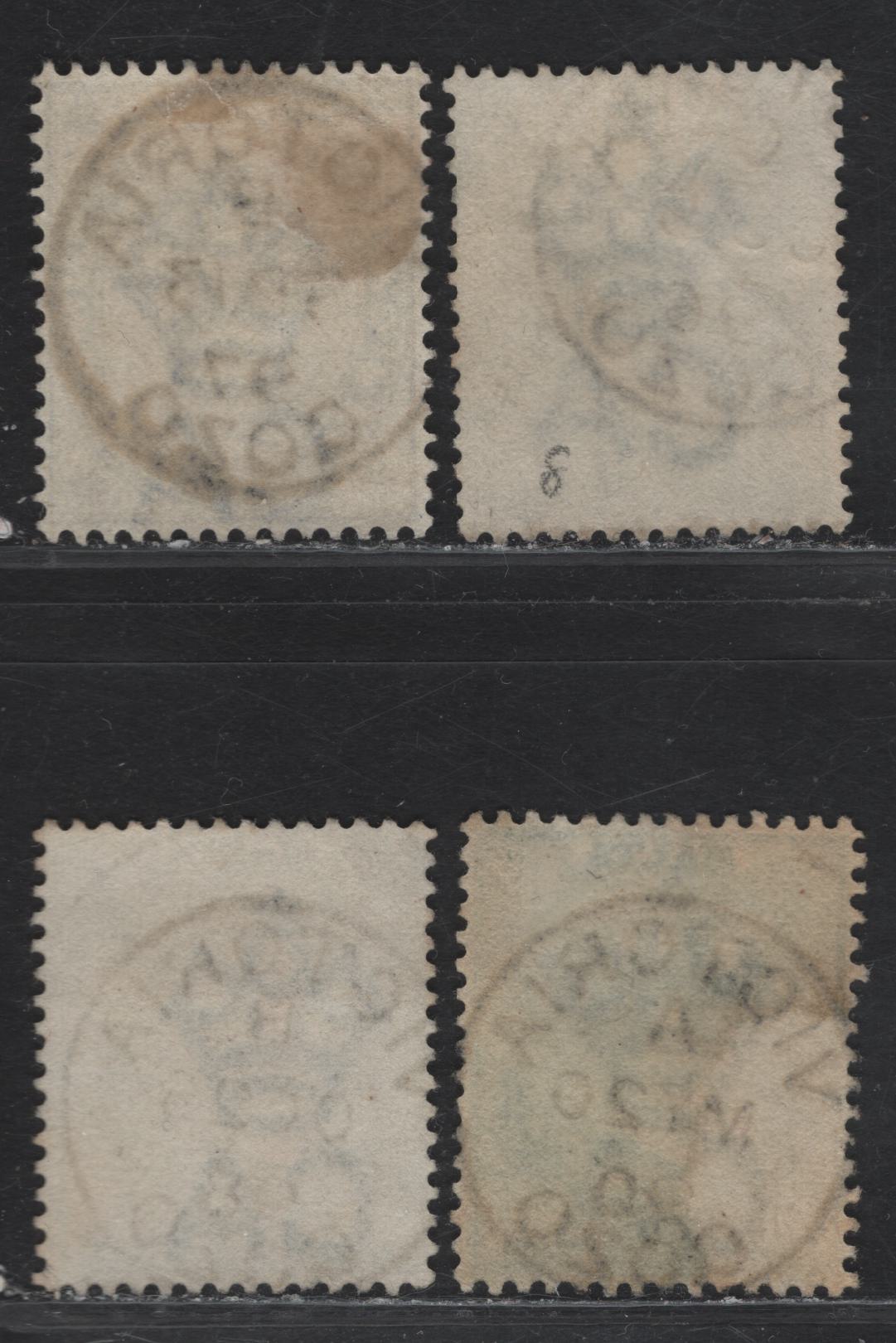 Lot 225 Malta (C) SON Victoria Gozo CDS Cancels On 1/2d Dull Green & 2 1/2d Ultramarine From The, 1885-1890 Queen Victoria Crown CA Keyplates Issue, 4 F&VF Used Singles