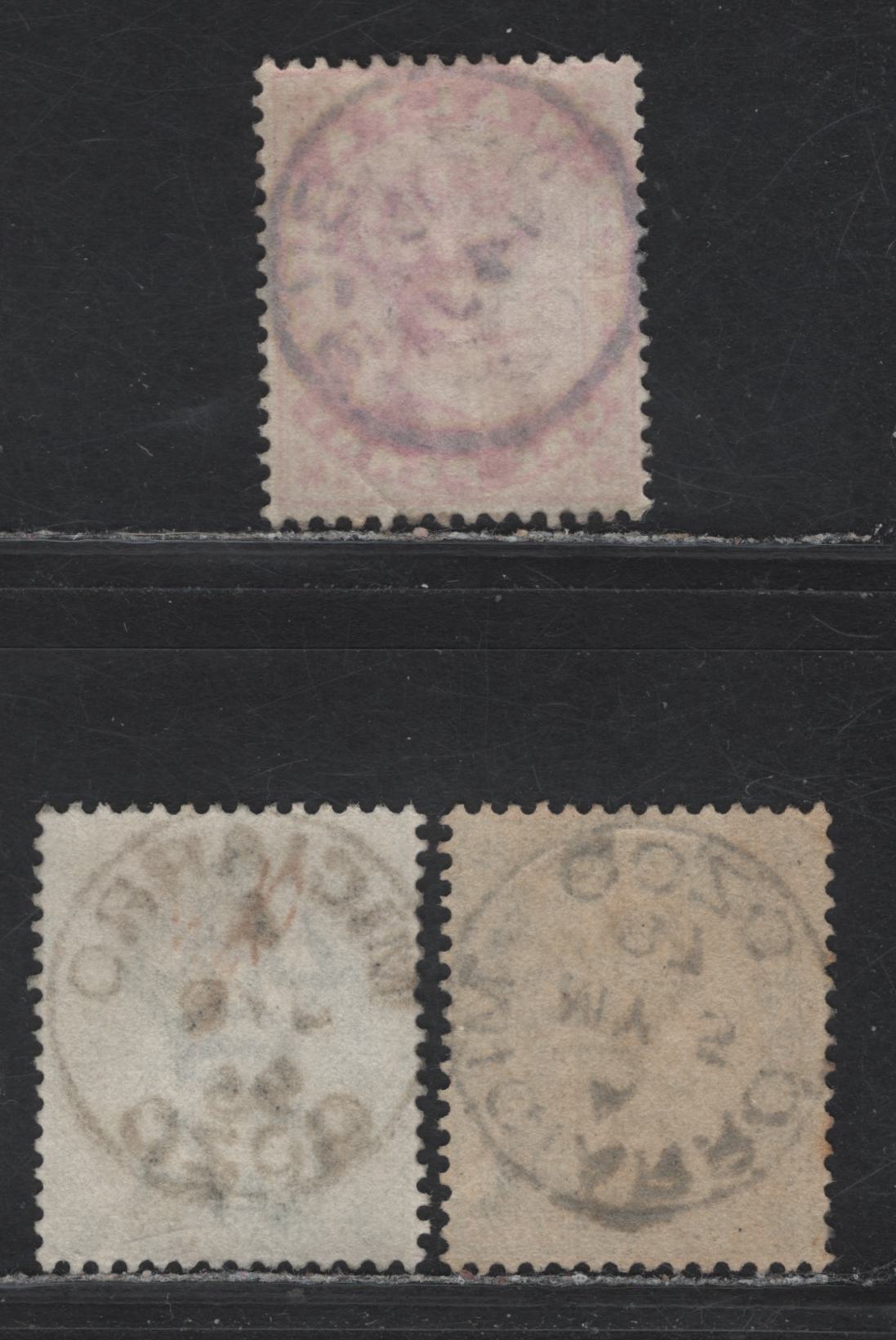 Lot 226 Malta (C) Migiarro And Nottabile CDS Cancels On 1/2d,1d,2 1/2d, 1887, 1895 & 1902 Queen Victoria Crown CA Keyplates Issue, 3 VF Used SIngles The 2 1/2d Is The Dull Blue Shade, SG# 24, 20, 22