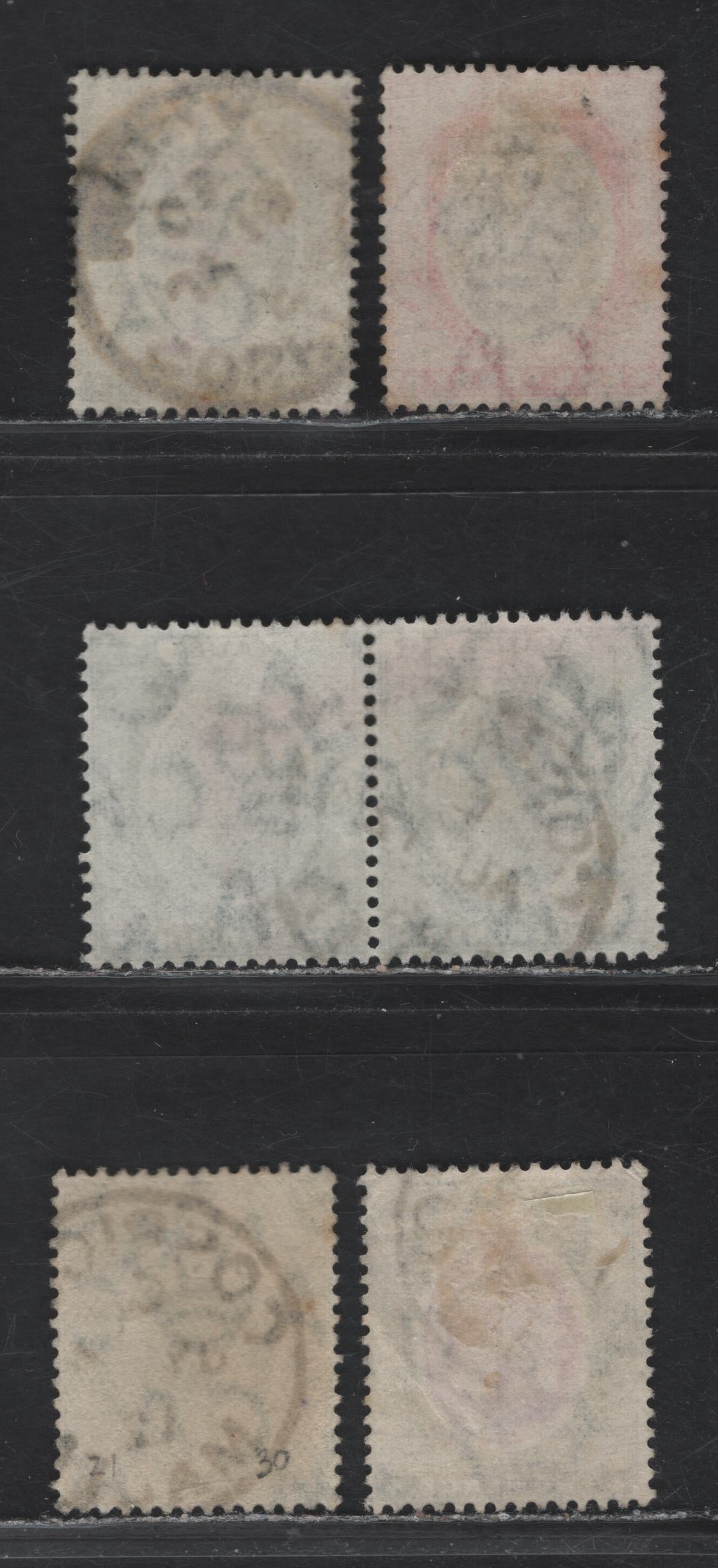 Lot 233 Malta (C) Cospicua Cancels On, 1903-1904 & 1904-1914 King Edward VII Keyplates Wmk Crown CA & Mult. Crown CA, 4 Singles & Pair F&VF Used SIngles Cospicua Is A Smaller Post Office And These Cancels Are Scarce