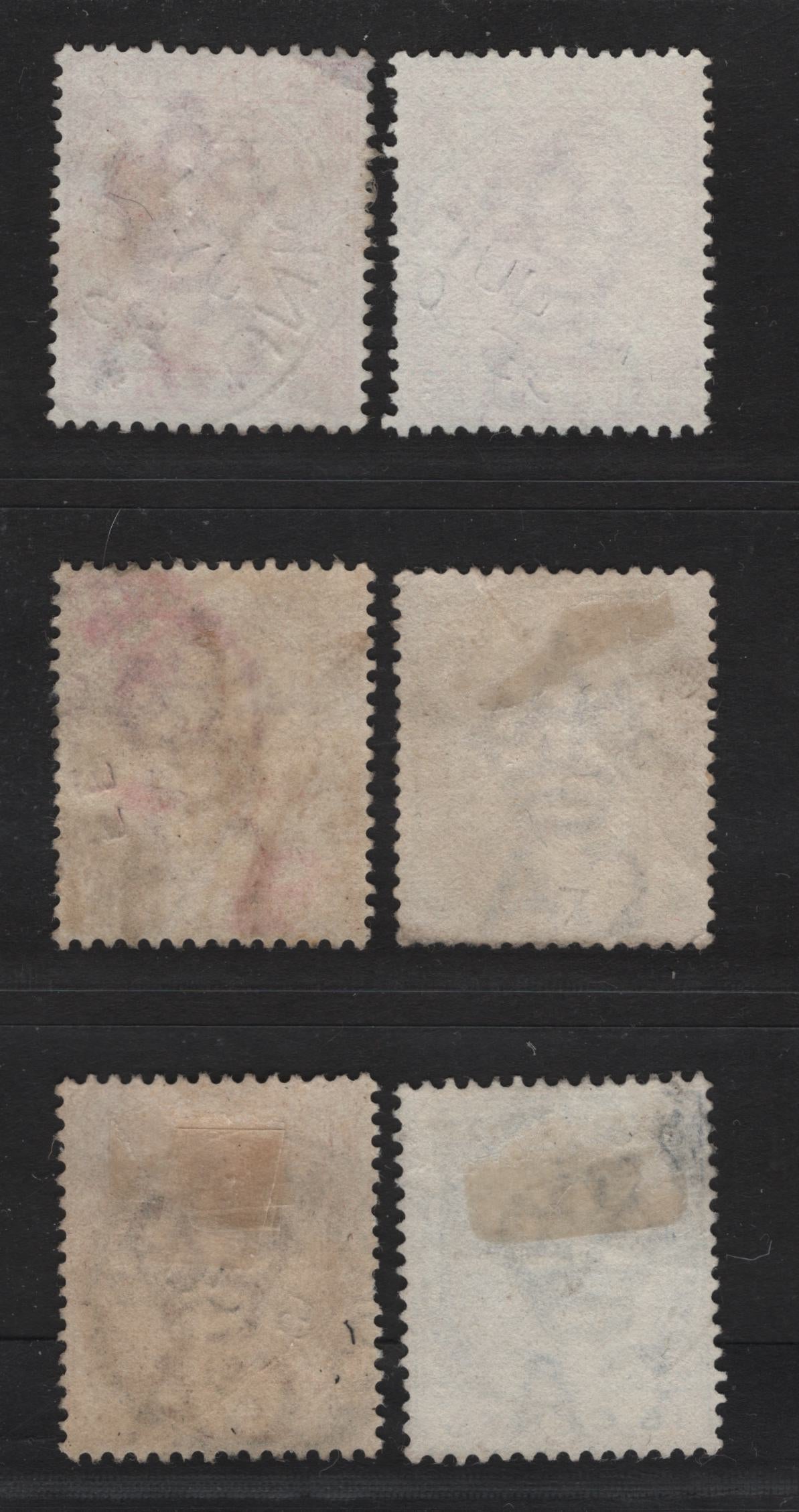 Lot 249 Mauritius (C) 1883-1894 Keyplate Issues, 6 Fine/Very Fine Used Singles, Smaller Town CDS Cancels, Cancels Include Union Vale, Curpipe Road, Port Louis, Vacoas, Gaullasses & Beau Bassin