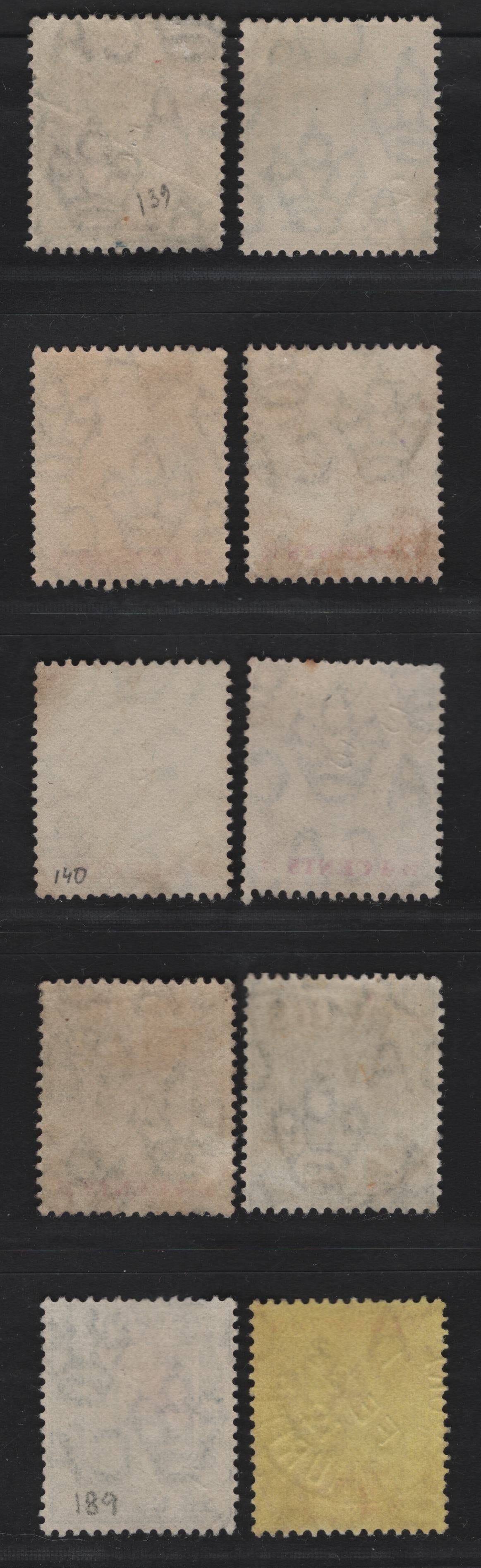Lot 254 Mauritius (C) 1910-1912 King Edward VII Keyplate & Arms Issues, 10 Fine/Very Fine Used Singles, CDS Cancels, Including Port Louis, Curpipe, Nacoa Bellair, Rose Hill & Pillar Box