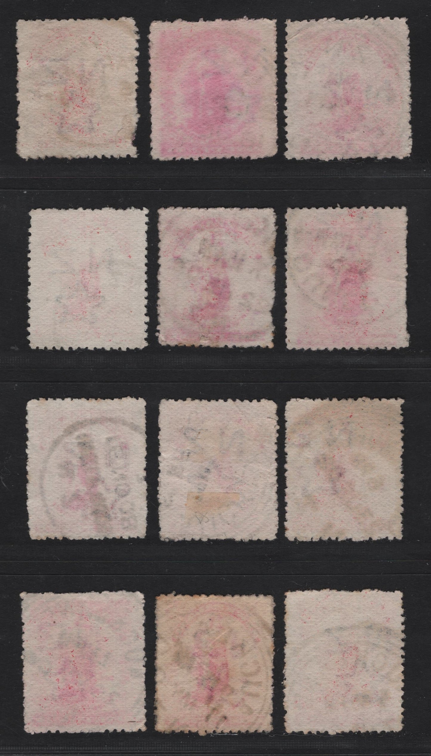 Lot 279 New Zealand (C) 1904 Penny Postage Issue, 12 Fine/Very Fine Used Singles, Selection of 'Dot' Plate Printings With CDS & Squared Circle Cancels Includign Wellington, Marsden, Inglewood & Auckland, Perf 14, Single Star & NZ Wmk.