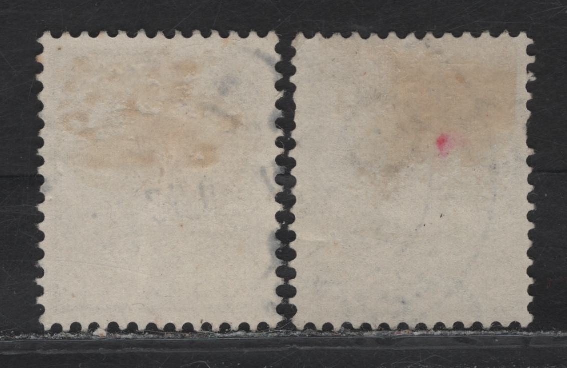 Lot 58 Netherlands SC#157, 190 35c Olive Brown Queen Wilhelmina, 1924-1939 Queen Wilhelmina Profile Heads Issue, 2 Very Good Used Singles, Circles Wmk & Unwatermarked