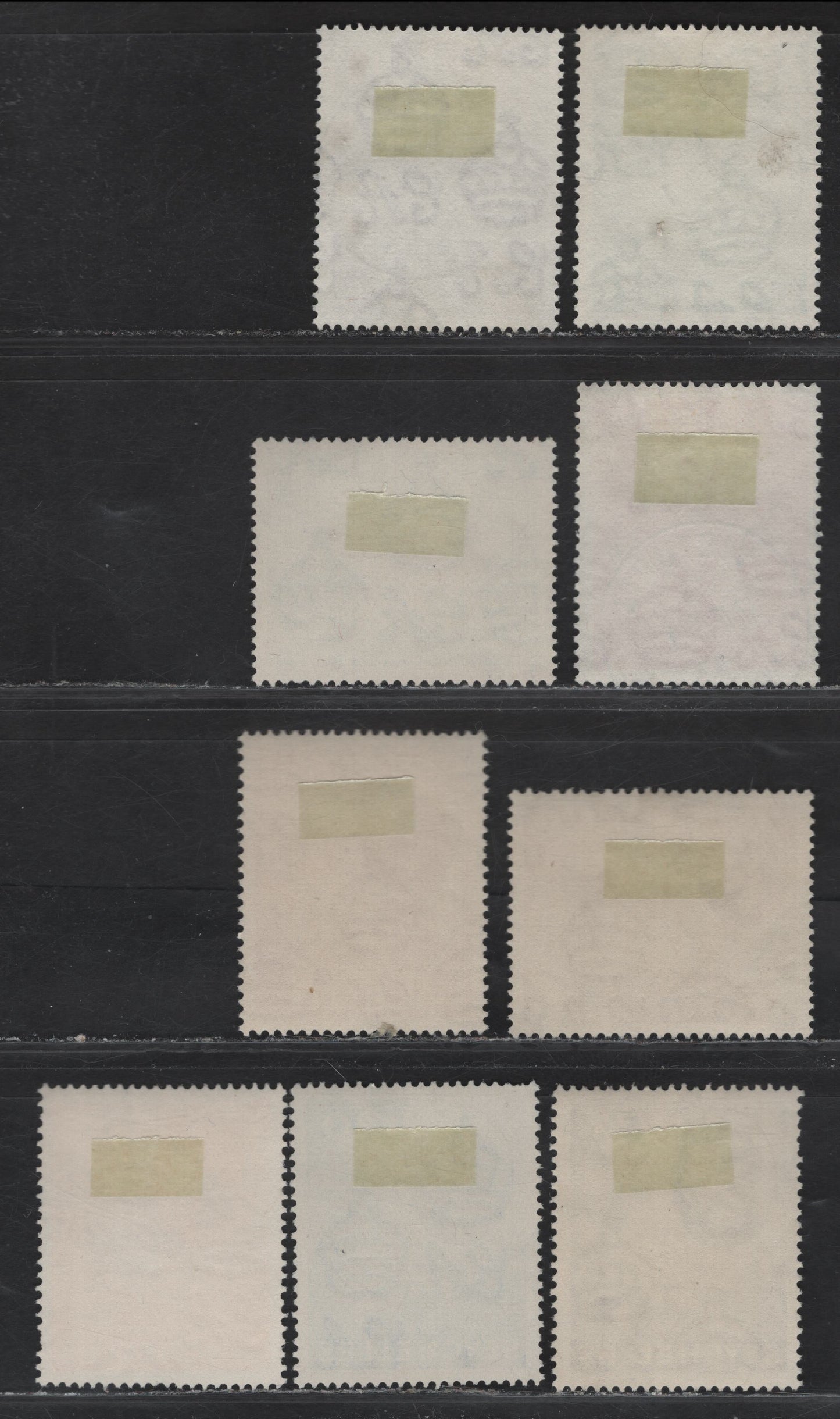 Lot 153 Seychelles (C) SG#135-136a, 137a, 138, 139a, 140a, 142a, 145a 2c - 75c Purple Brown - Deep Slate Lilac , 1938-1949 KGVI Photogravure Pictorial Issue, 9 Very Fine Used Singles, Chalk Surfaced Paper, SON Victoria CDS Cancels