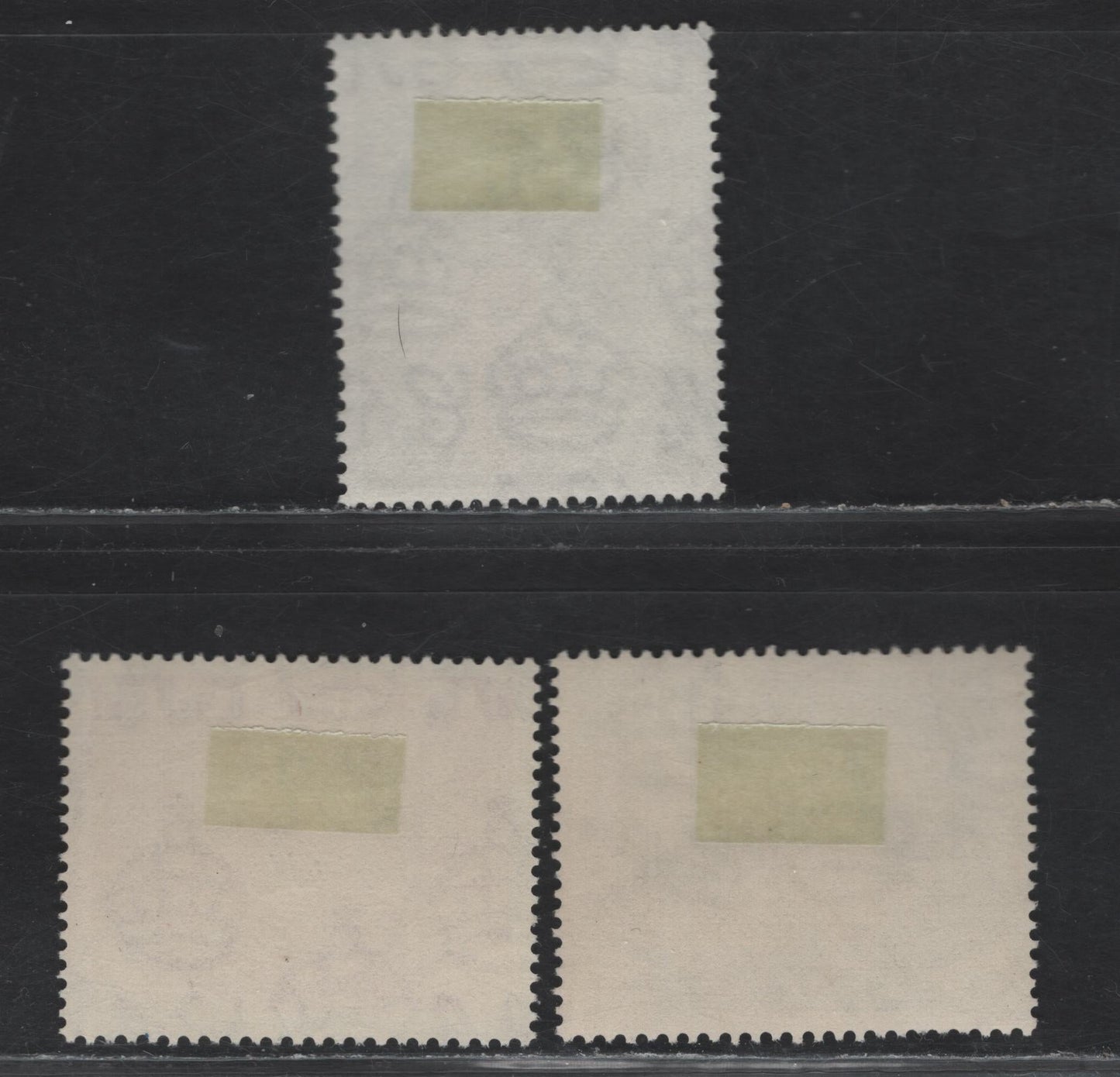 Lot 156 Seychelles (C) SG#146a, 148-149 1r - 5r Gray Black - Red Fishing Pirogue - Giant Tortoise, 1938-1949 KGVI Photogravure Pictorial Issue, 3 Very Fine Used Singles, All With SON Victoria Cancels