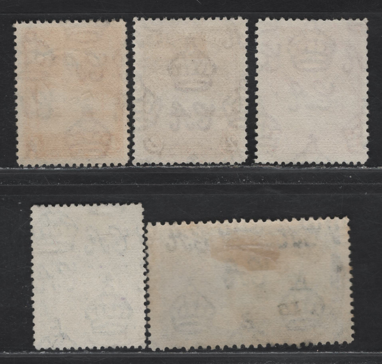 Lot 158 Sierra Leone (C) SG#157158159160183 1 1/2d Carmine - 5d Green & Indigo, 1932 King George V Pictorial Issue - 1935 Silver Jubilee Issue, 5 VF Used Singles All With SON Or Readable Town Cancels Incl. Freetown, Pujehun, Kamre Lahi
