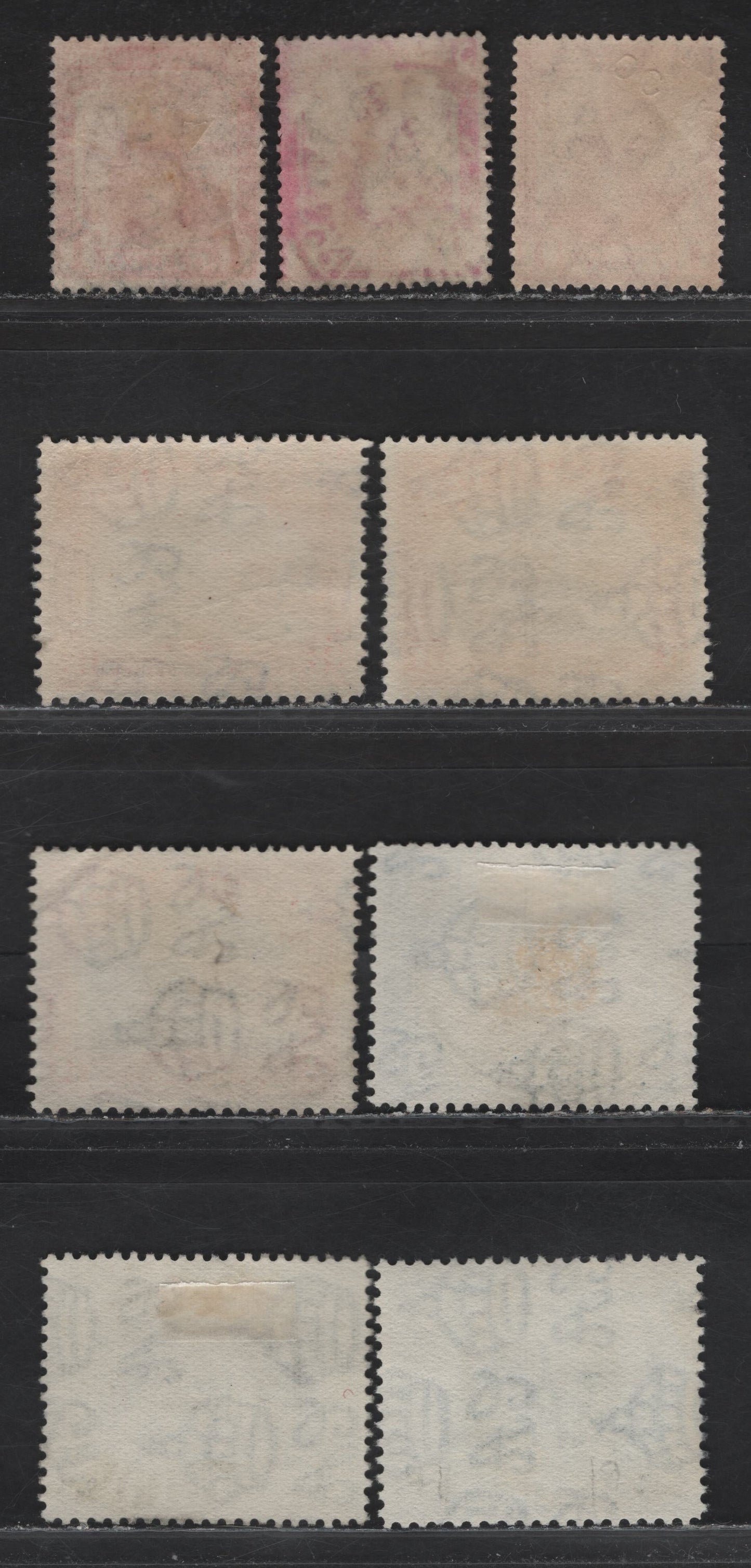 Lot 171 Trinidad & Tobago (C) , 1913-1923 Britainia Issue - 1935-1937 Pictorials, 9 F&VF Used Singles All With Son Cancels Incl. Port Of Spain, GPO Port Of Spain, Tunapona(Scarce), Registration GPO, San Fernano, Princes Town(Scarce) & Mucurapo