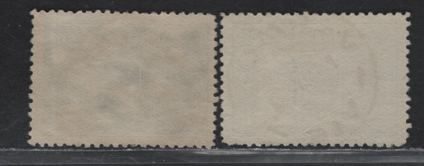 Lot 20 Australia (C) SG#142 3d Blue Sydney Harbor Bridge, 1932 Sydney Harbor Bridge Issue, 2 Fine/Very Fine Used Singles, SON Late-Fee And Vermo, Victoria CDS Cancels