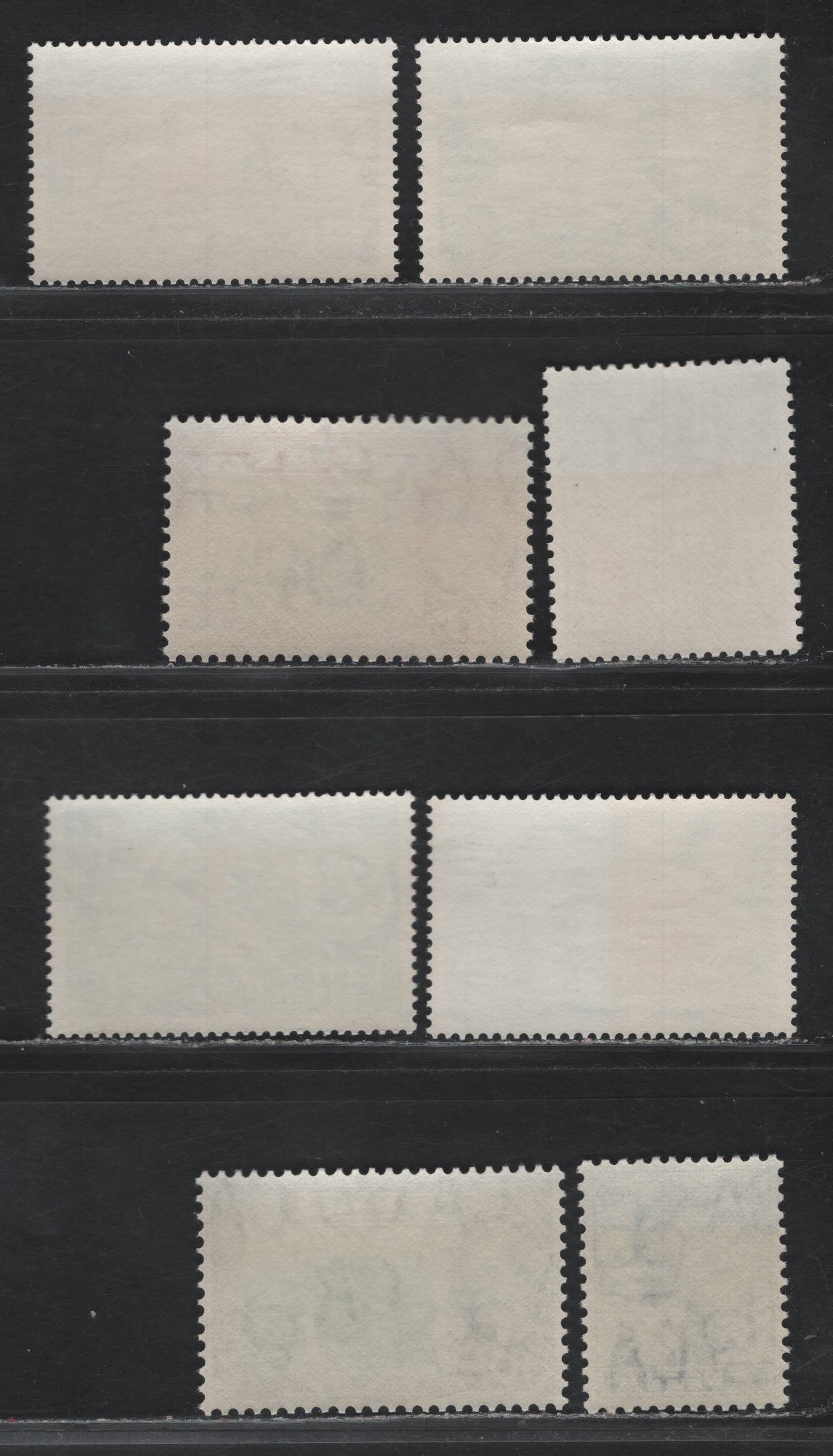 Lot 263 Fiji (C) SG#311, 313, 315-316, 318, 321, 323-324 1d - 10/- Deep Ultramarine - Emerald & Deep Sepia Queen Elizabeth II - Cutting Sugar Cane, 1962-1967 QE II Pictorial Issue, 8 VFNH Singles, Block CA Wmk
