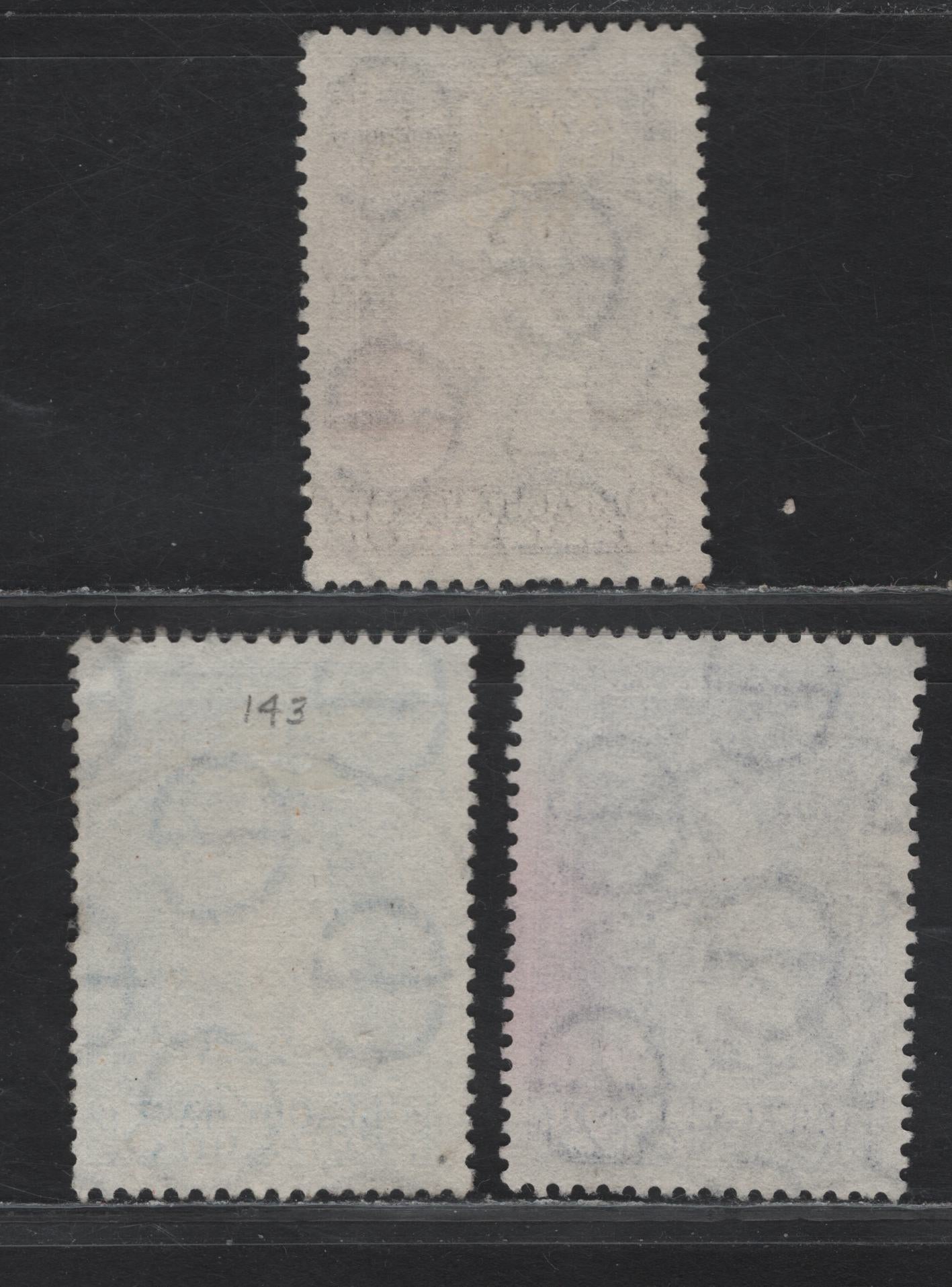 Lot 68 Ireland (C) SG#149-151 2.5d - 9d Violet - Brown Holy Year, 1950 Holy Year Issue, 3 Fine/Very Fine Used Singles, SON Cancels