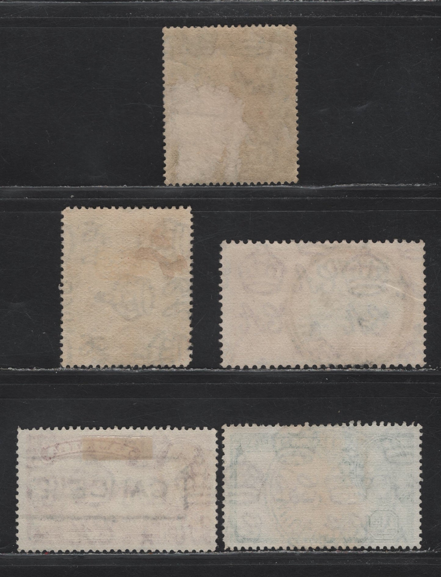 Lot 70 Jamaica (C) SG#98a, 111, 114, 127, 129 2.5d - 9d Dull Blue & Blue - Lake Pictorial - King George VI, 1921-1952 Pictorial - KGVI Issues, 5 Fine/Very Fine Used Singles, All With More Interesting SON Cancels