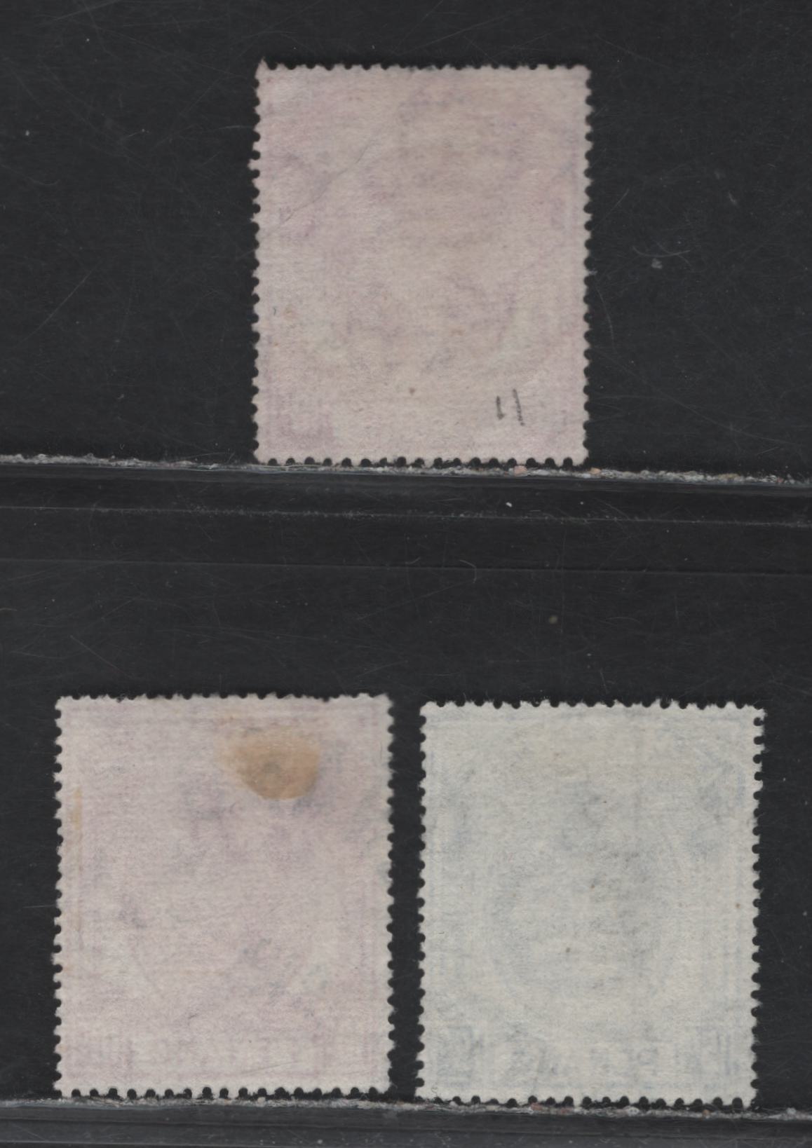 Lot 81 Malaya - Perang (C) SG#11, 13 10c - 15c Purple - Ultramarine King George VI, 1949-1952 KGVI Keyplate Issue, 3 Very Fine Used Singles, SON Jpoh, Penang & Dato Kramat Penang Cancels
