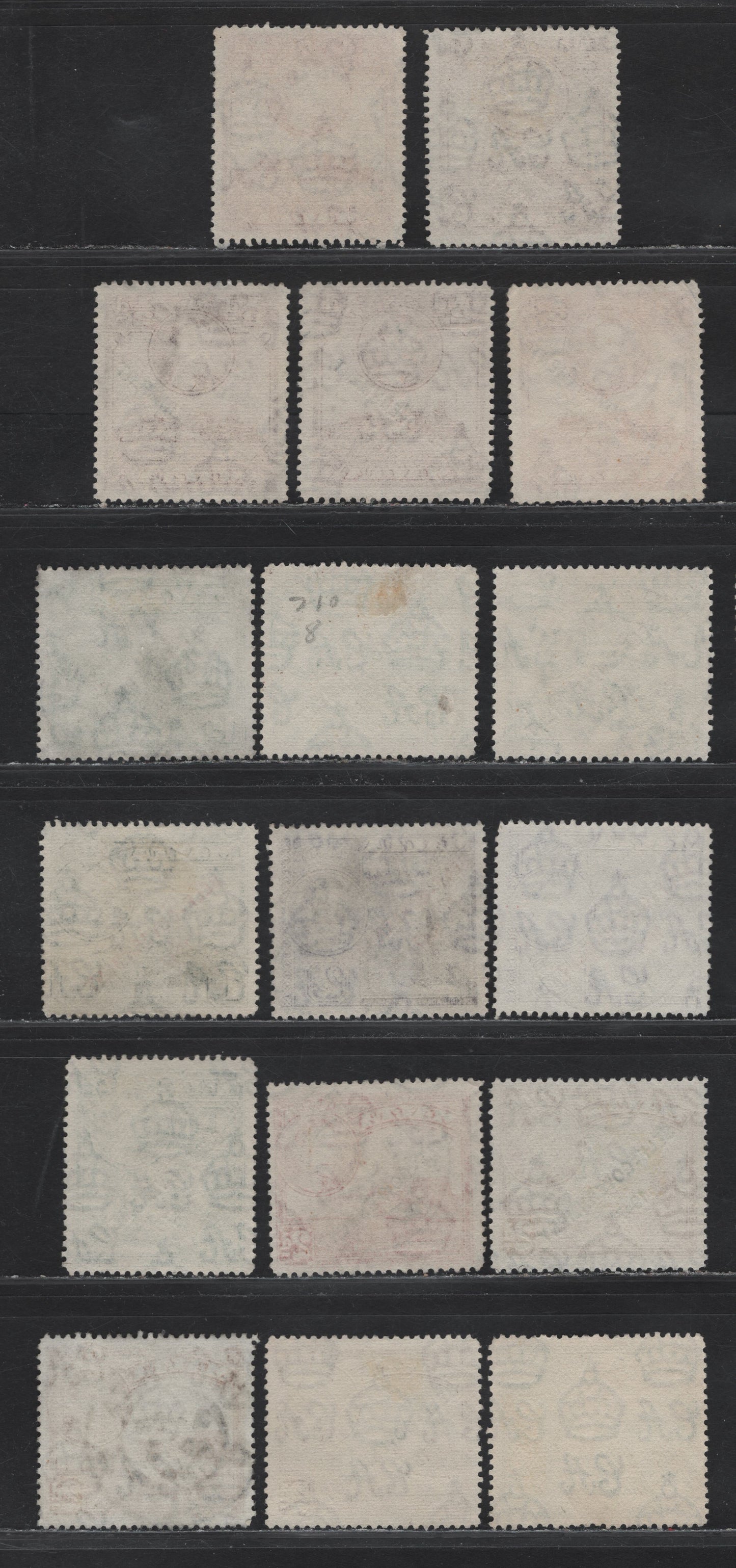 Lot 92 Malta (C) SG#235-237a,b, 238,c, 239, 219a 1/2d - 2.5d Brown - Dull Violet King George VI, 1948-1953 KGVI Pictorials & Self Government Overprints, 17 Very Fine Used Singles, SON CDS Cancels