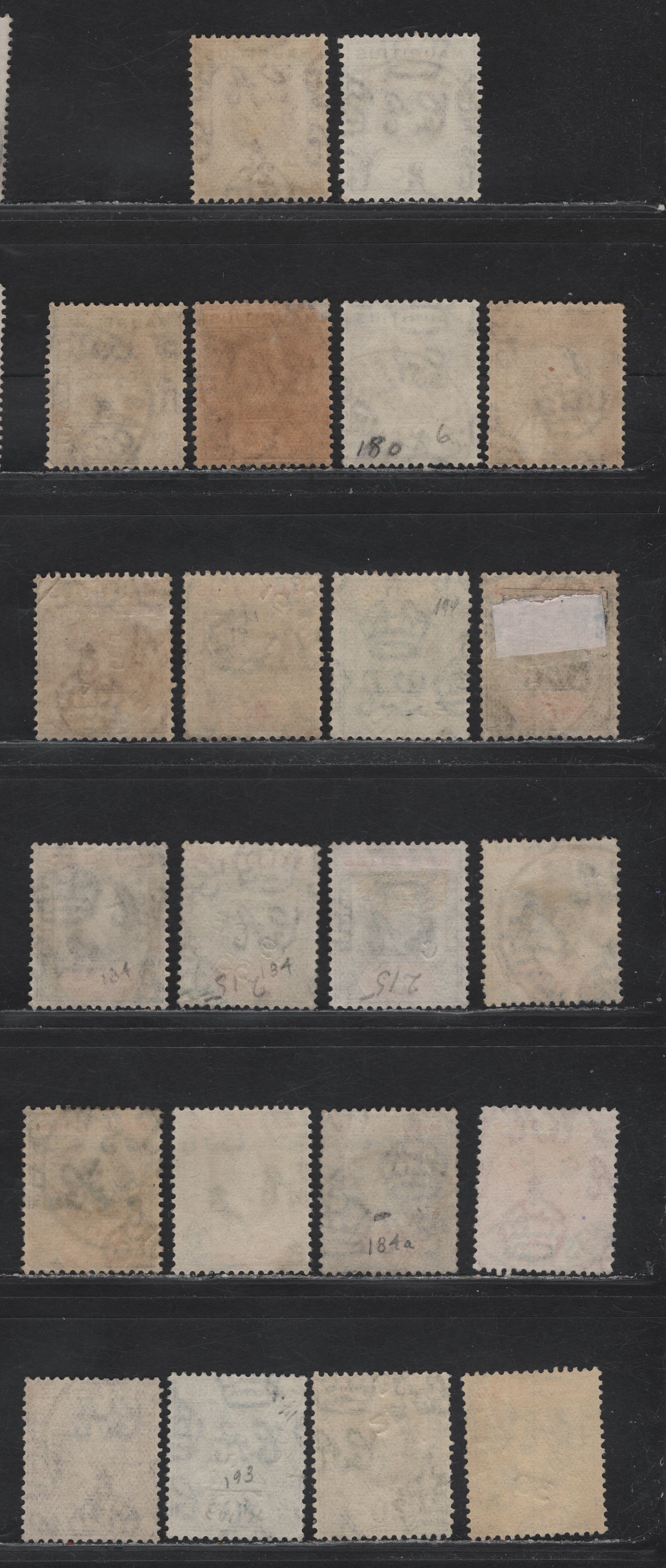 Lot 96 Mauritius (C) SG#224, 226,c, 227-a, 230, 234, 235a, 236 2c - 25c Brown - Black & Red on Yellow King George V, 1921-1934 KGV Imperium Issue, 22 Fine/Very Fine Used Singles, CDS Town Cancels