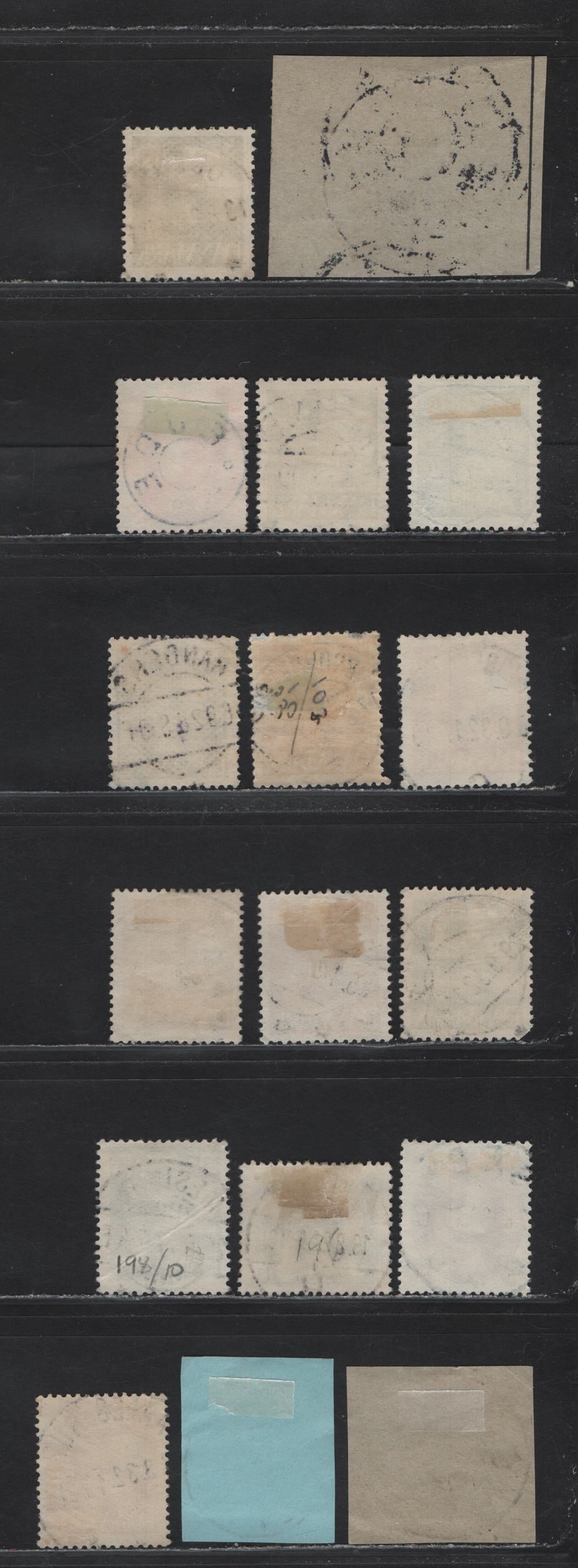 Lot 110 Denmark SC#159, 192, 194-195, 197, 213-215 , 1921-1930 Buildings - Birthday Of King Christian X Issues, 17 Fine/Very Fine Used Singles, SON Town Cancels