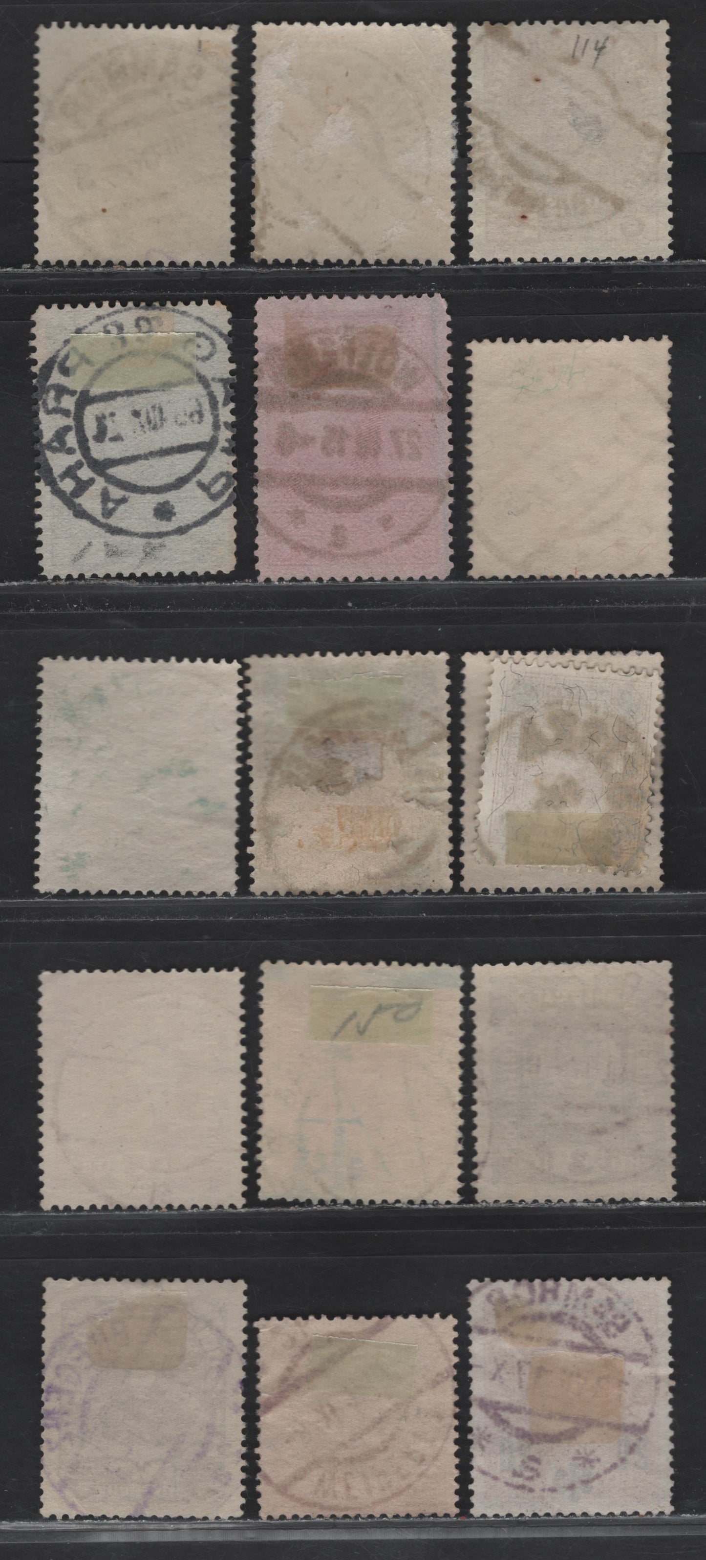Lot 13 Austria SC#82, 113-114, 113b, 114a, 118a, 145, 150, 122, 124, 245, J54, J62 60h - 20h on 6h Brown - Deep Orange , 1899-1917 Franz Josef Sideface - Postage Due Issues, 16 Fine/Very Fine Used Singles, Ordinary & Chalky Papers
