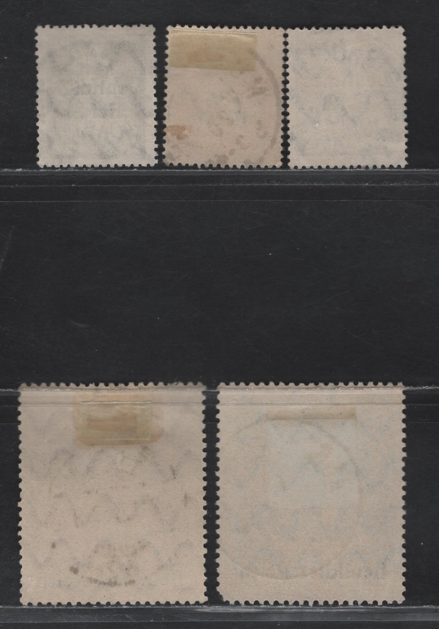 Lot 152 Germany - Bavaria SC#257, 259, 261, 272, 274 10pf - 10m Orange - Deep Green Plowman - Von Kaulbach's Genius, 1920 Deutches Reich Overprints, 5 Fine & VF Singles All With SON CDS Town Cancels