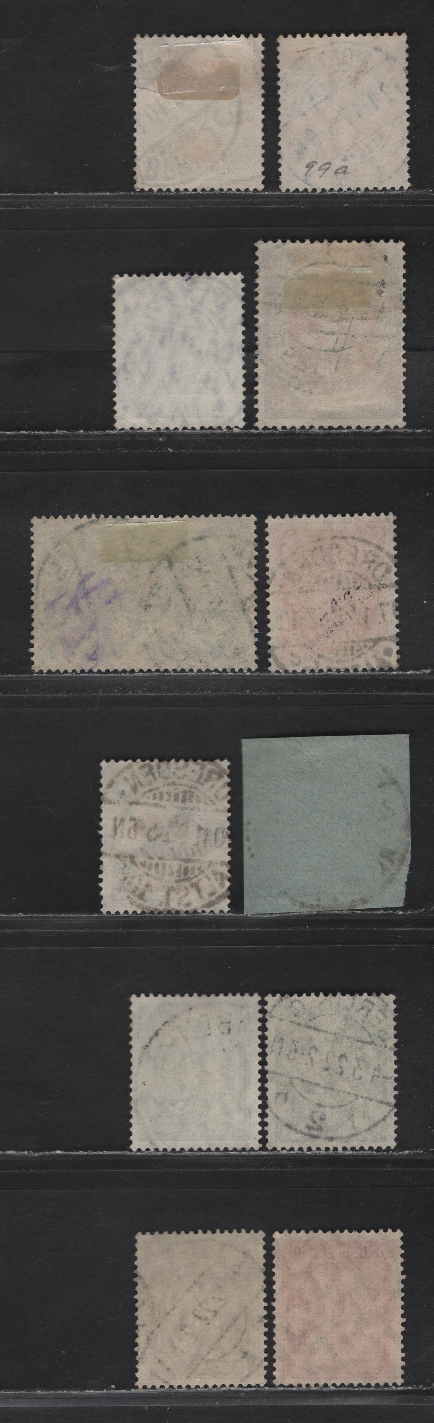 Lot 160 Germany SC#56, 84e, 98, 108, 112, 138, 142, 143, 146, 150, 151, 298 20pf-20mlrdm Ultramarine - Bluish Green & Brown Germania - Numeral, 1900-1923 Germania & Numeral Issue, 12 Fine & VF Singles All With SON CDS Town Cancels