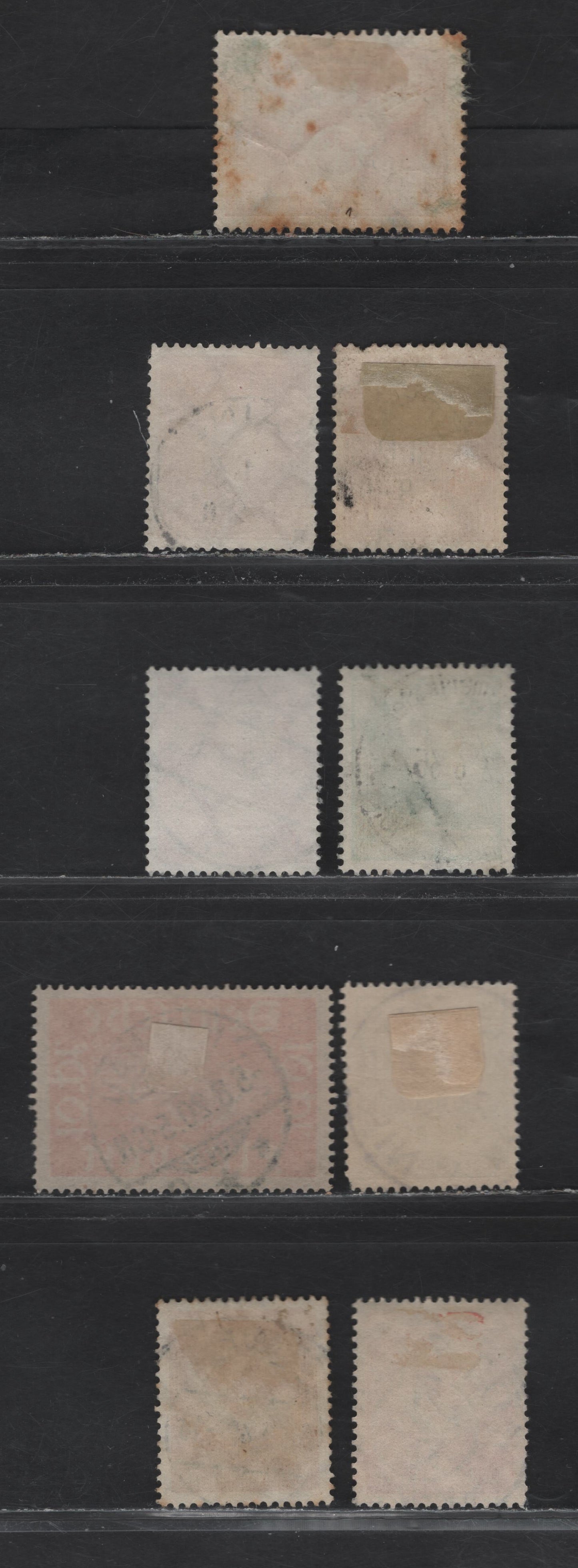 Lot 161 Germany SC#346, 366, 373-374, C1, C46, OL5, O86, )91 10pf-50pf Vermilion - Orange Yellow Traffic Wheel - Swastika, 1925-1934 German Traffic Exhibition - Official Issue, 9 Fine & VF Singles All With SON CDS Town Cancels