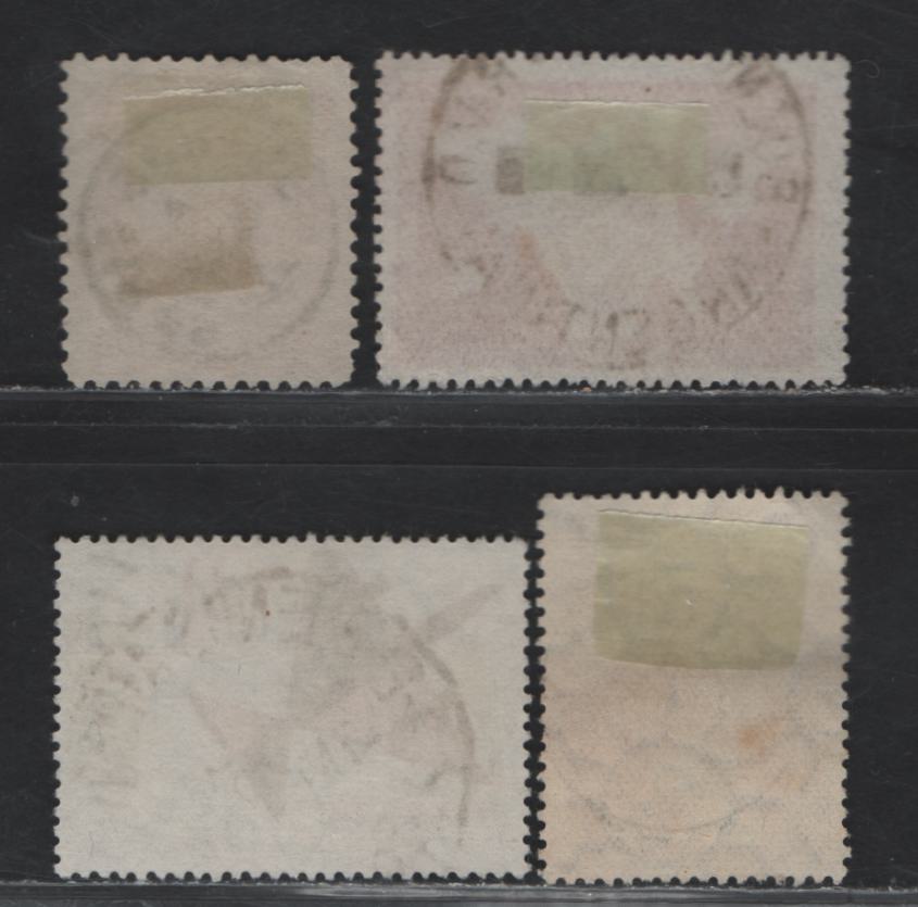 Lot 2 Argentina SC#39, 427, C91, 558 8c - 21p Lake - Brown Red & Gray Portraits - Airmails, 1877-1965 Portraits - Airmail Issues, 4 Fine/Very Fine Used Singles, Dated SON Cancels